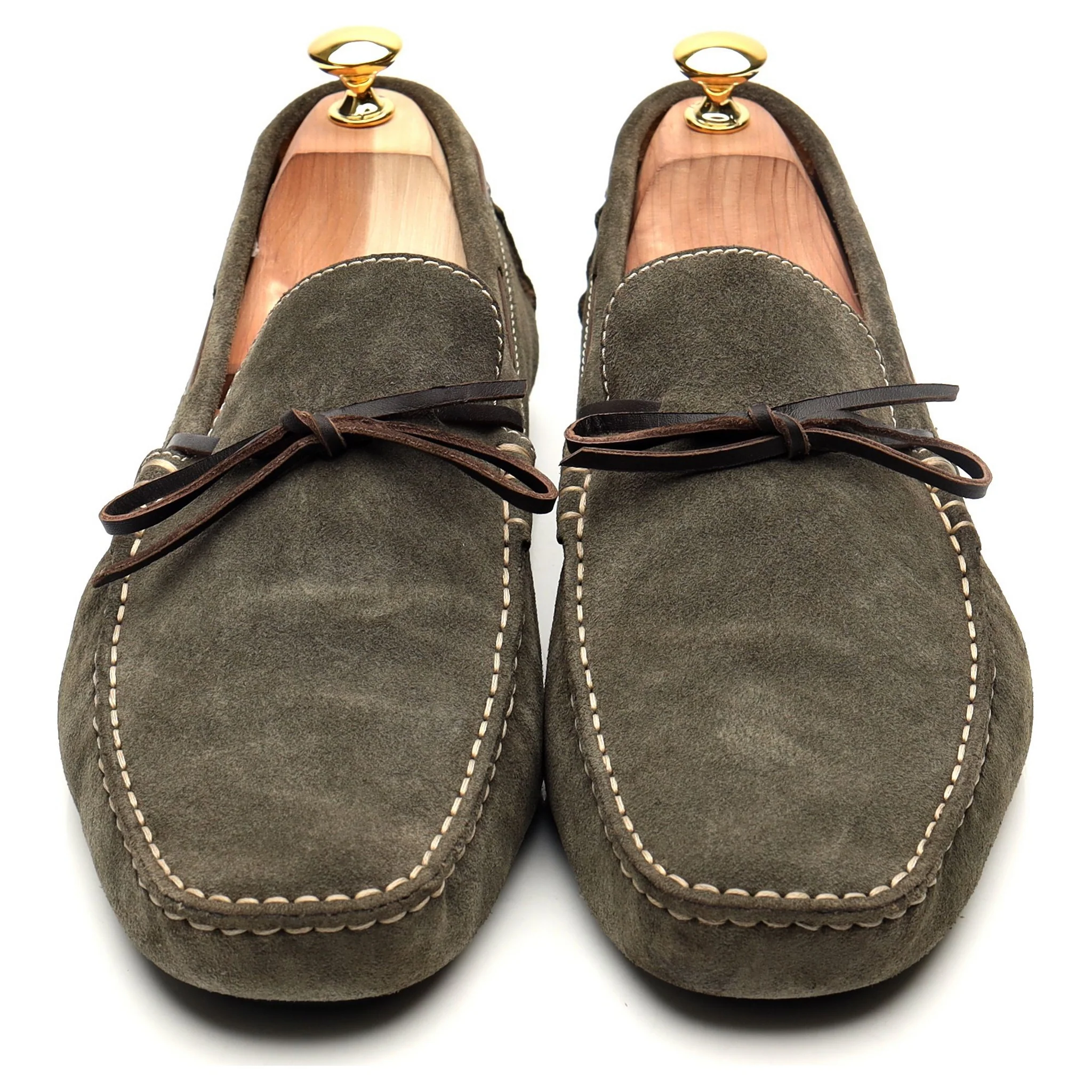 'Napoli' Green Suede Driving Loafers UK 11 - Image 9