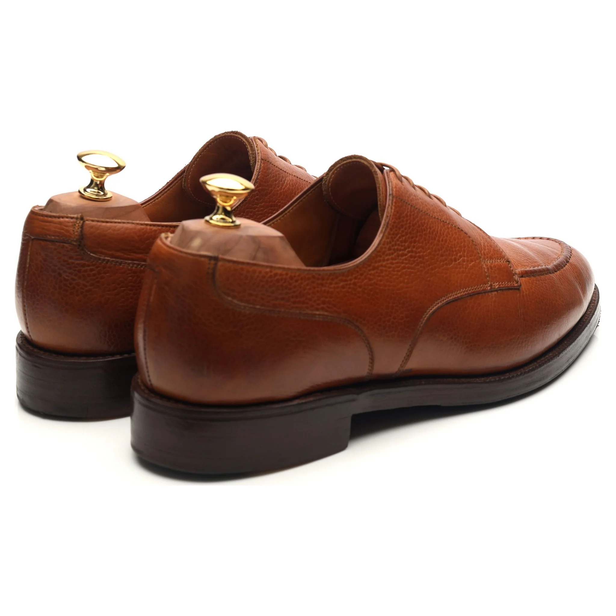 'Onslow' Tan Brown Leather Apron Derby UK 10 E - Image 5