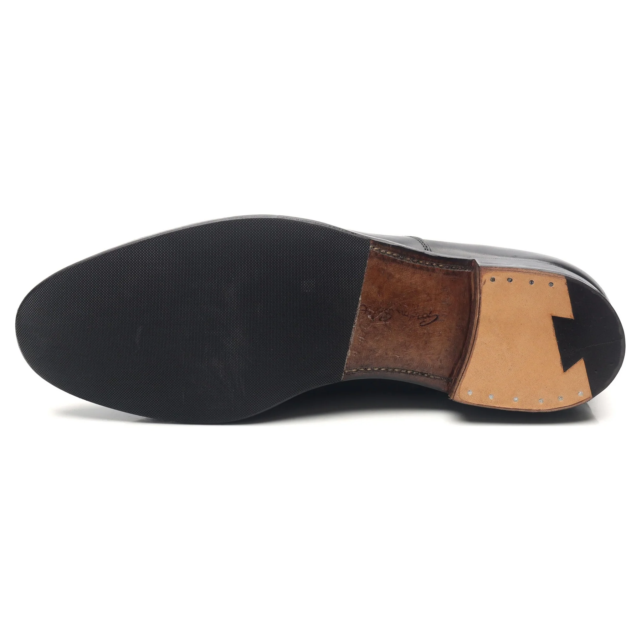 'Putney' Black Leather Oxford UK 10 F - Image 10