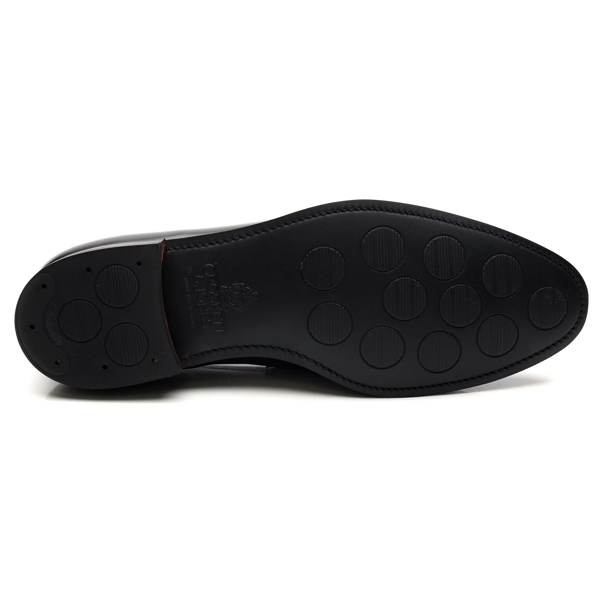 'Sydney' Black Leather Loafers UK 10 E - Image 11