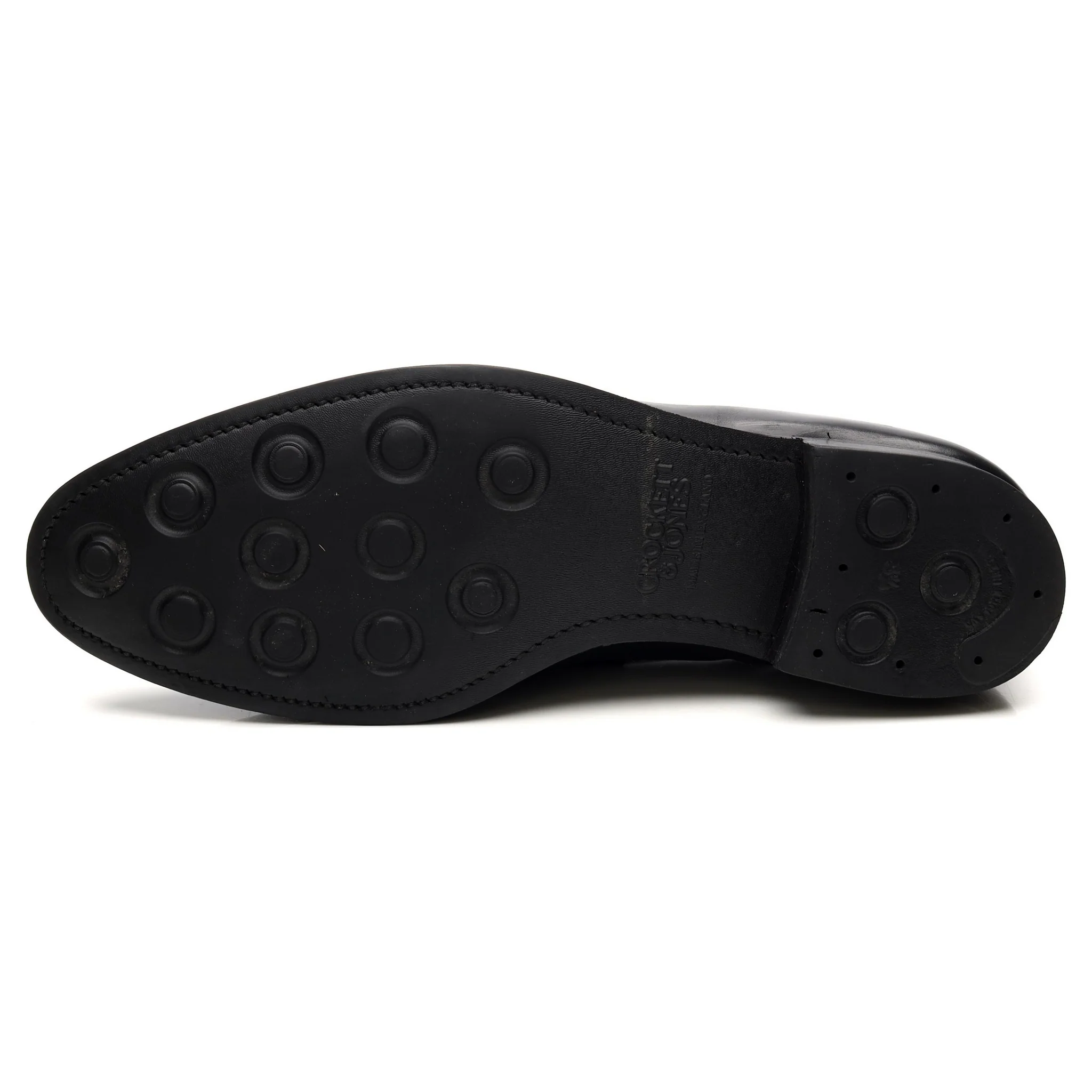 'Sydney' Black Leather Loafers UK 10 E - Image 10