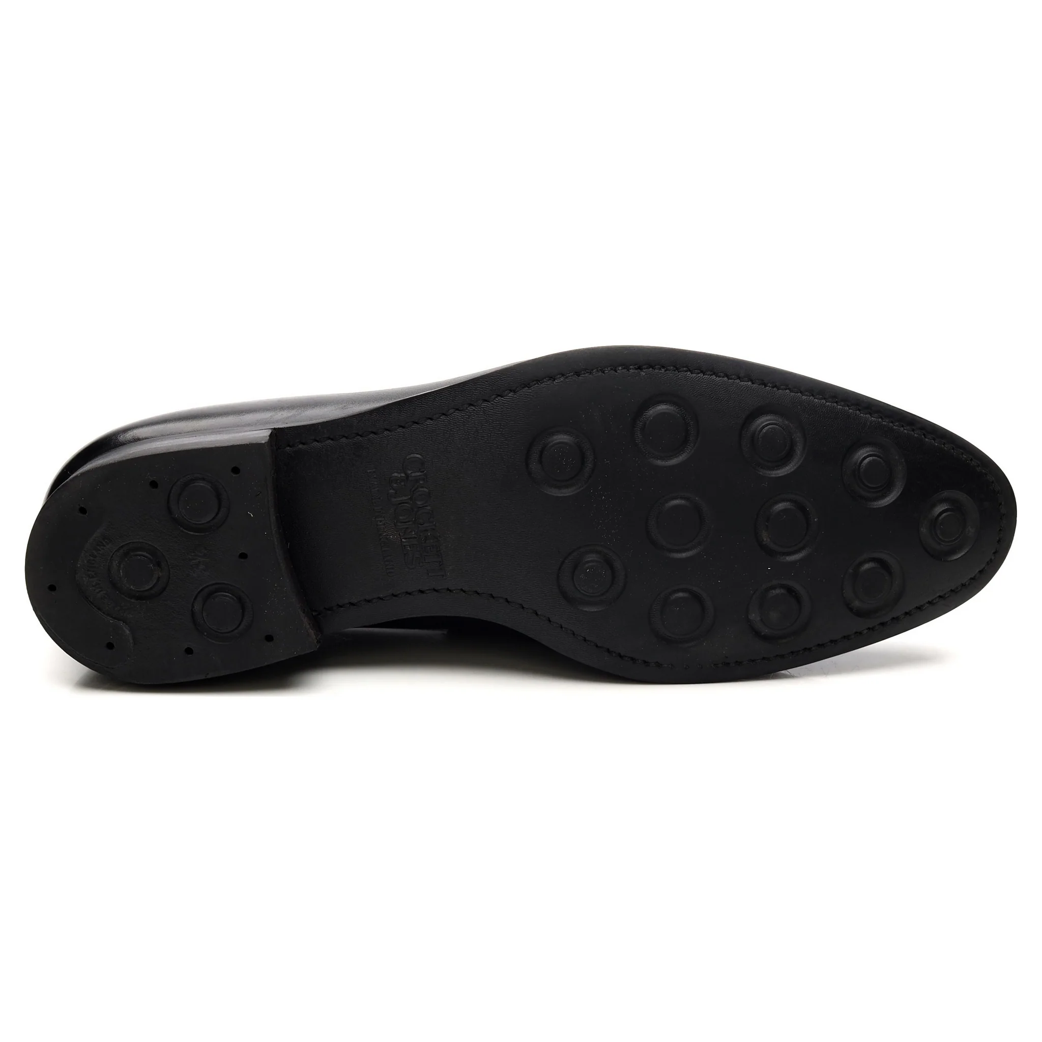 'Sydney' Black Leather Loafers UK 10 E - Image 11