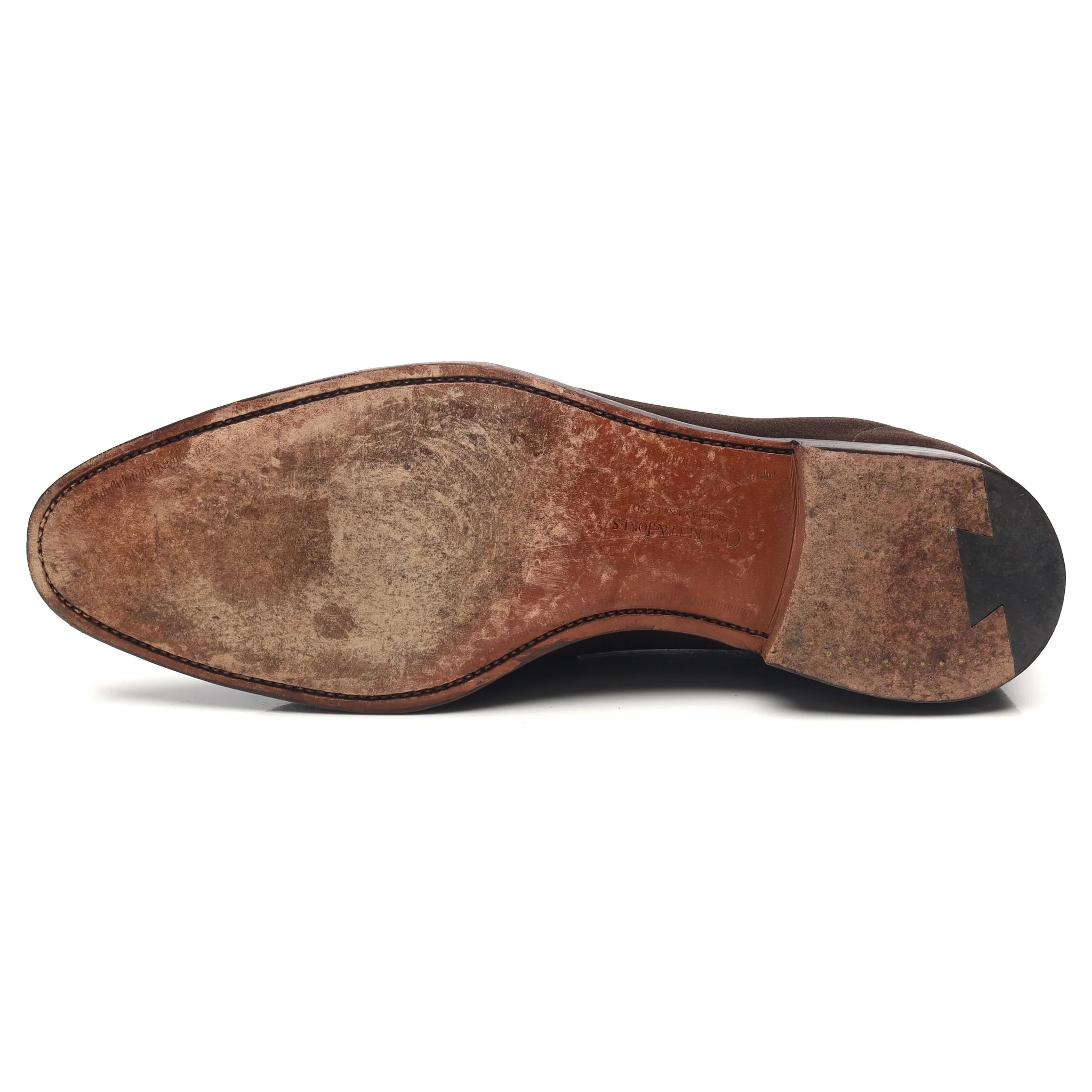 'Teign' Dark Brown Suede Loafers UK 10 E - Image 10
