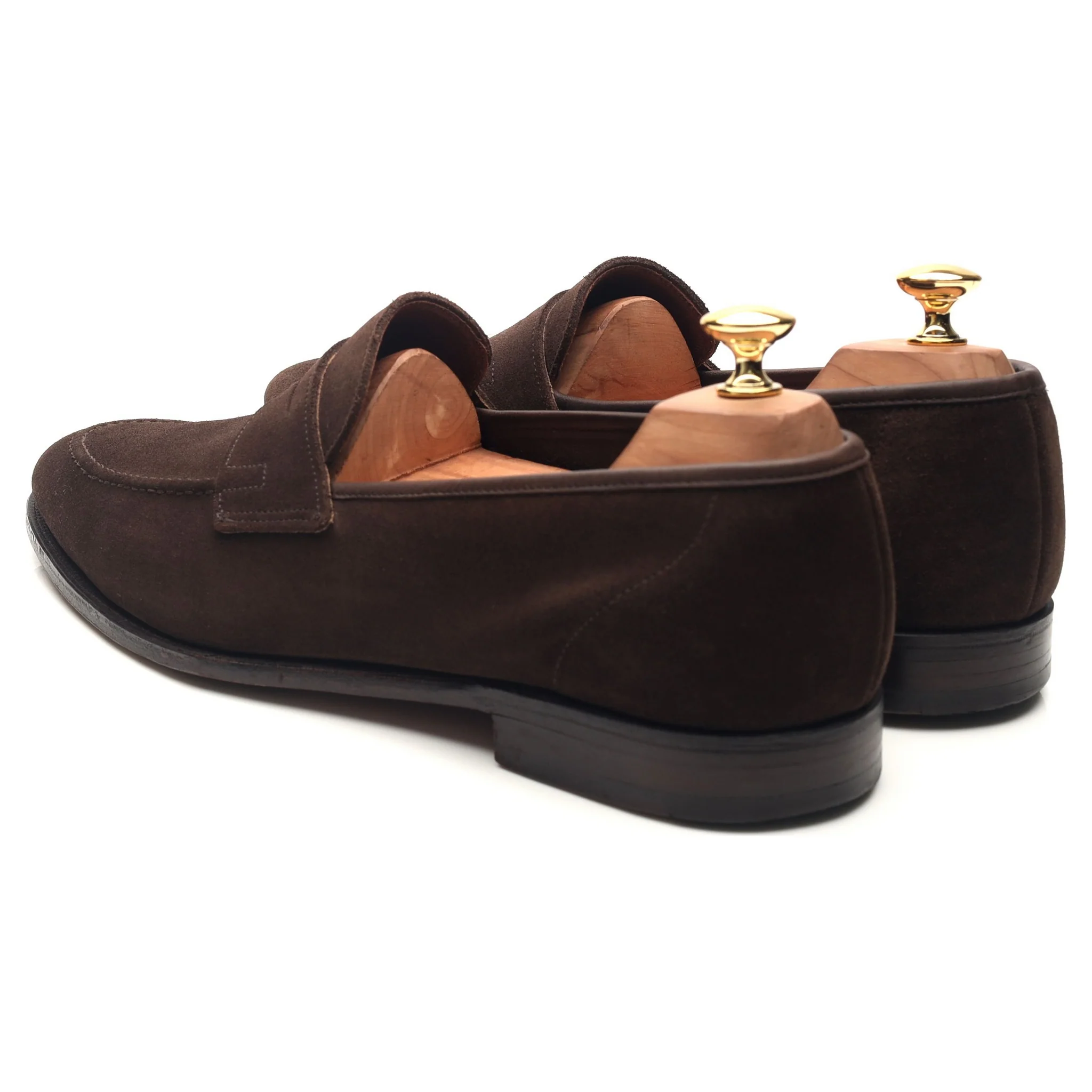 'Teign' Dark Brown Suede Loafers UK 10 E - Image 3
