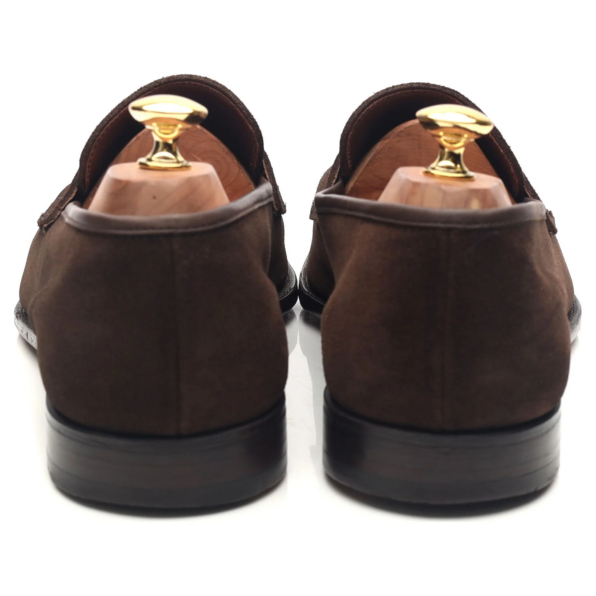 'Teign' Dark Brown Suede Loafers UK 10 E - Image 4