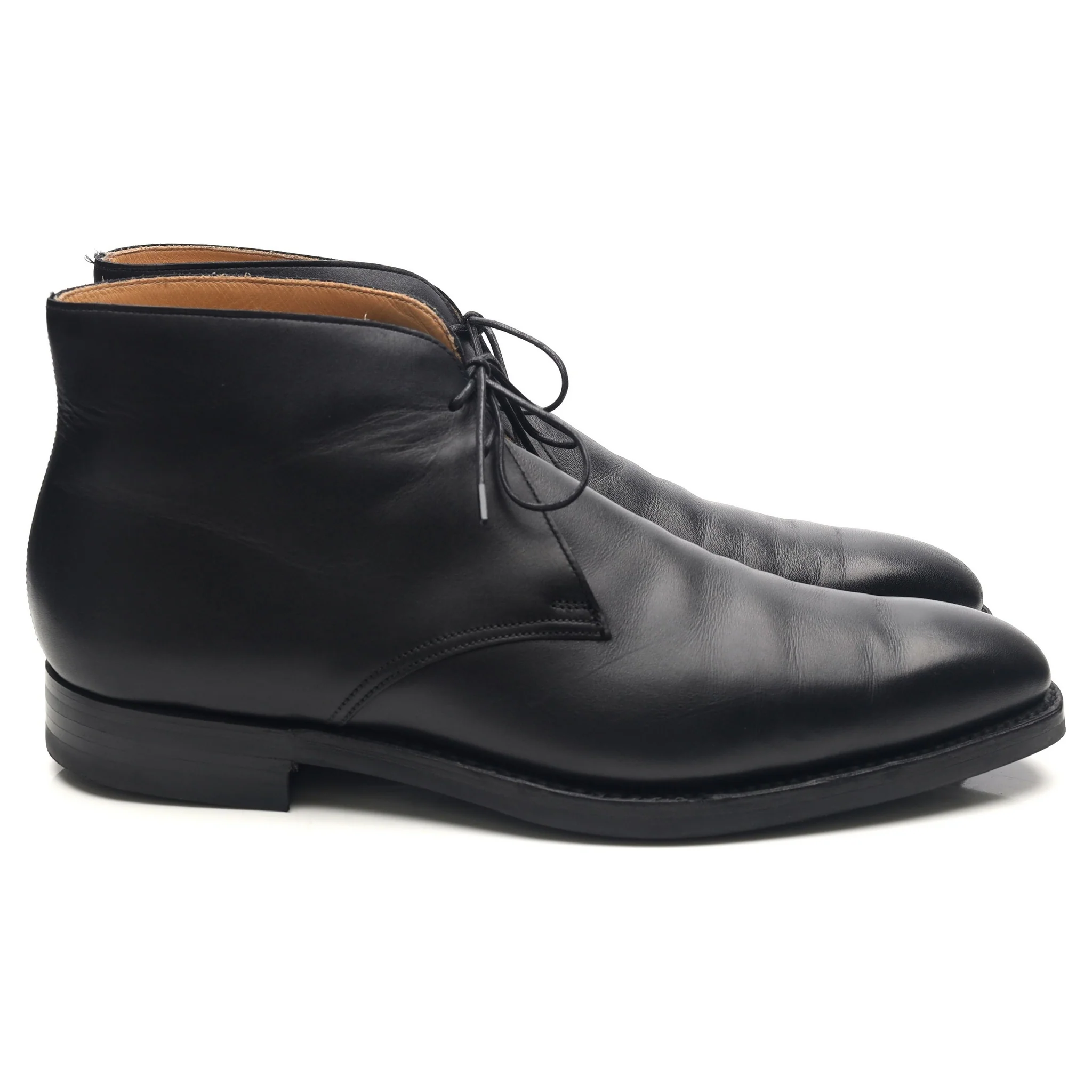 'Tetbury' Black Leather Chukka Boots UK 10 E - Image 6