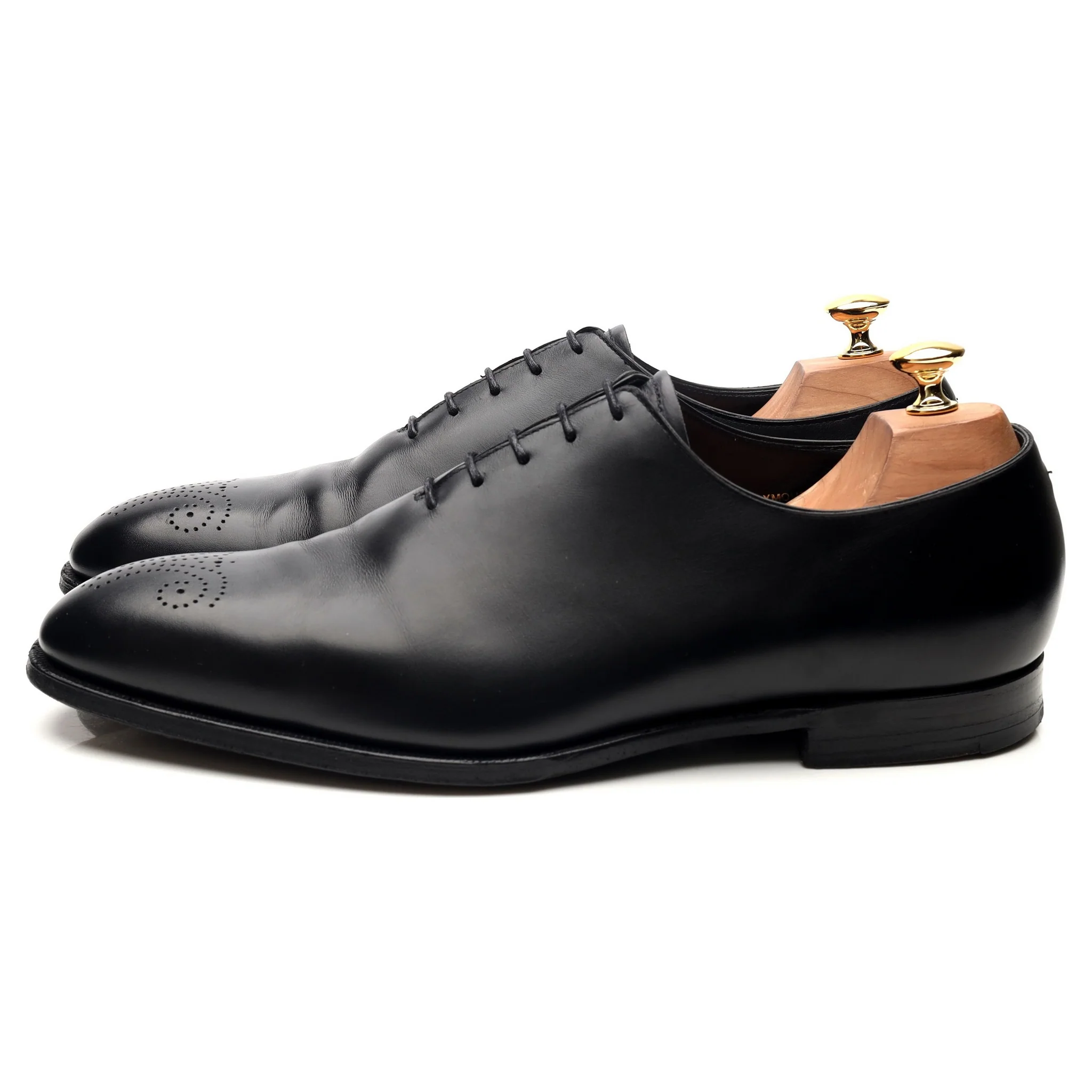 'Weymouth' Black Leather Wholecut Oxford UK 10.5 E - Image 2