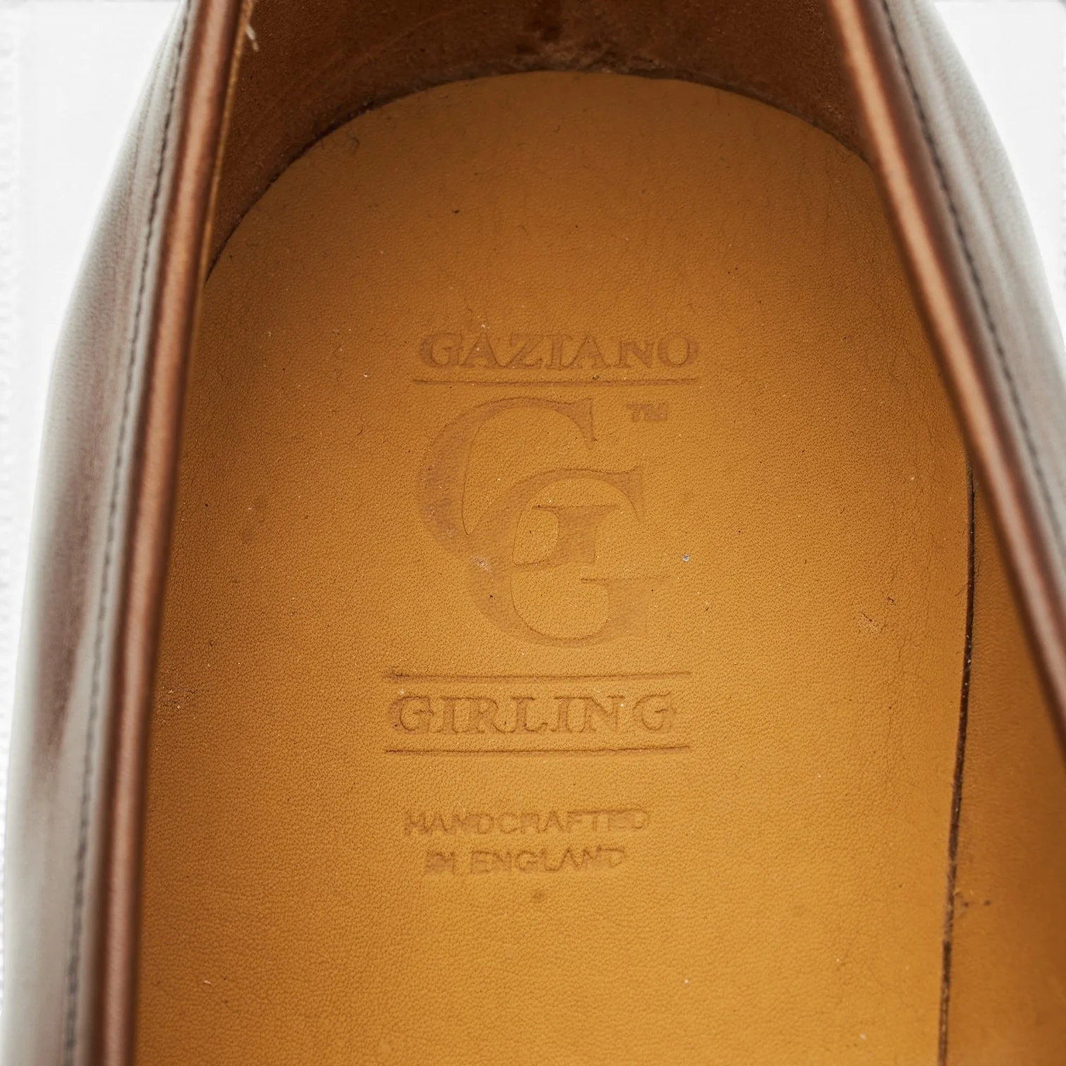 'Crompton' Dark Brown Leather Loafers UK 9 F - Image 6