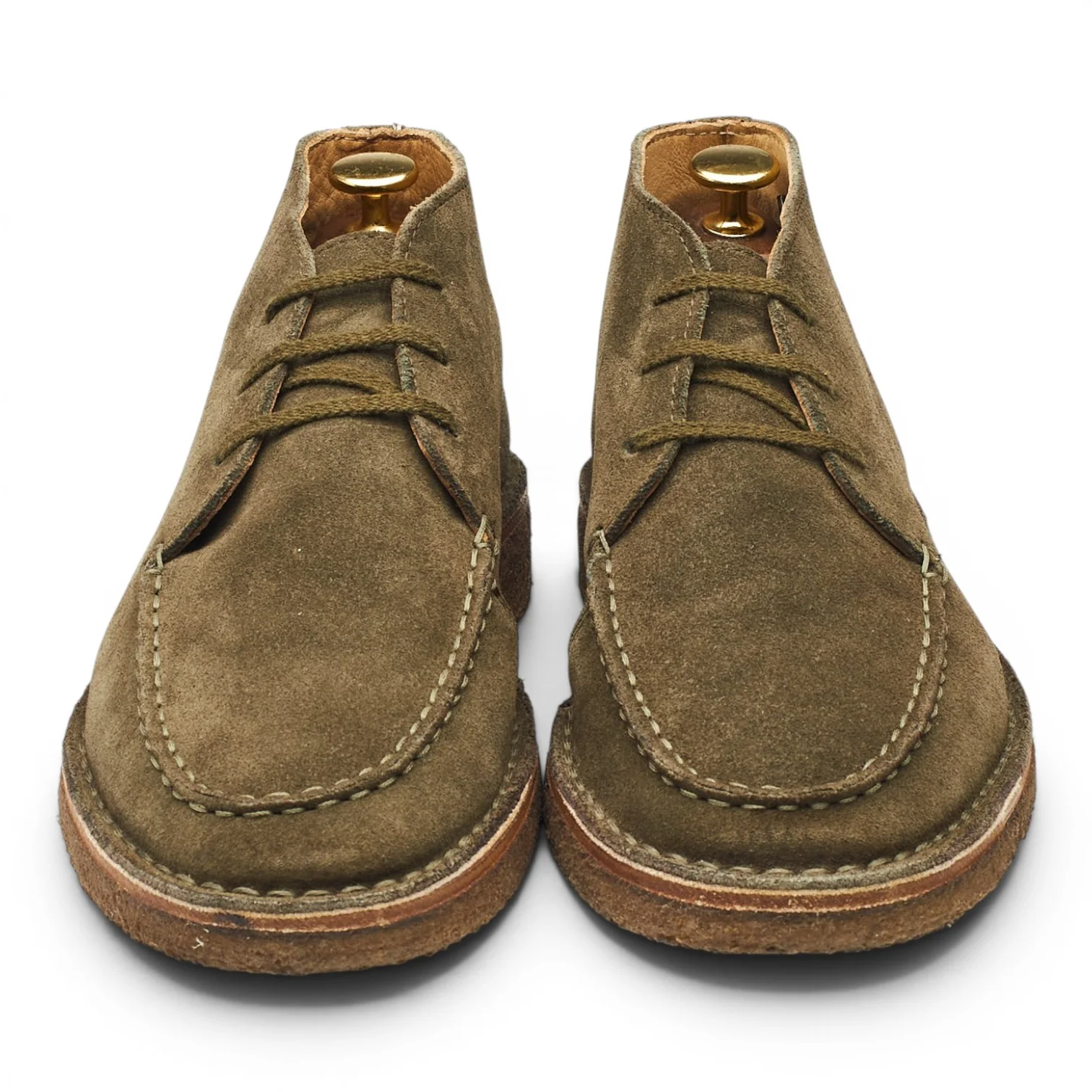 'Crosby' Green Suede Moc-Toe Chukka Boots UK 7.5 - Image 2