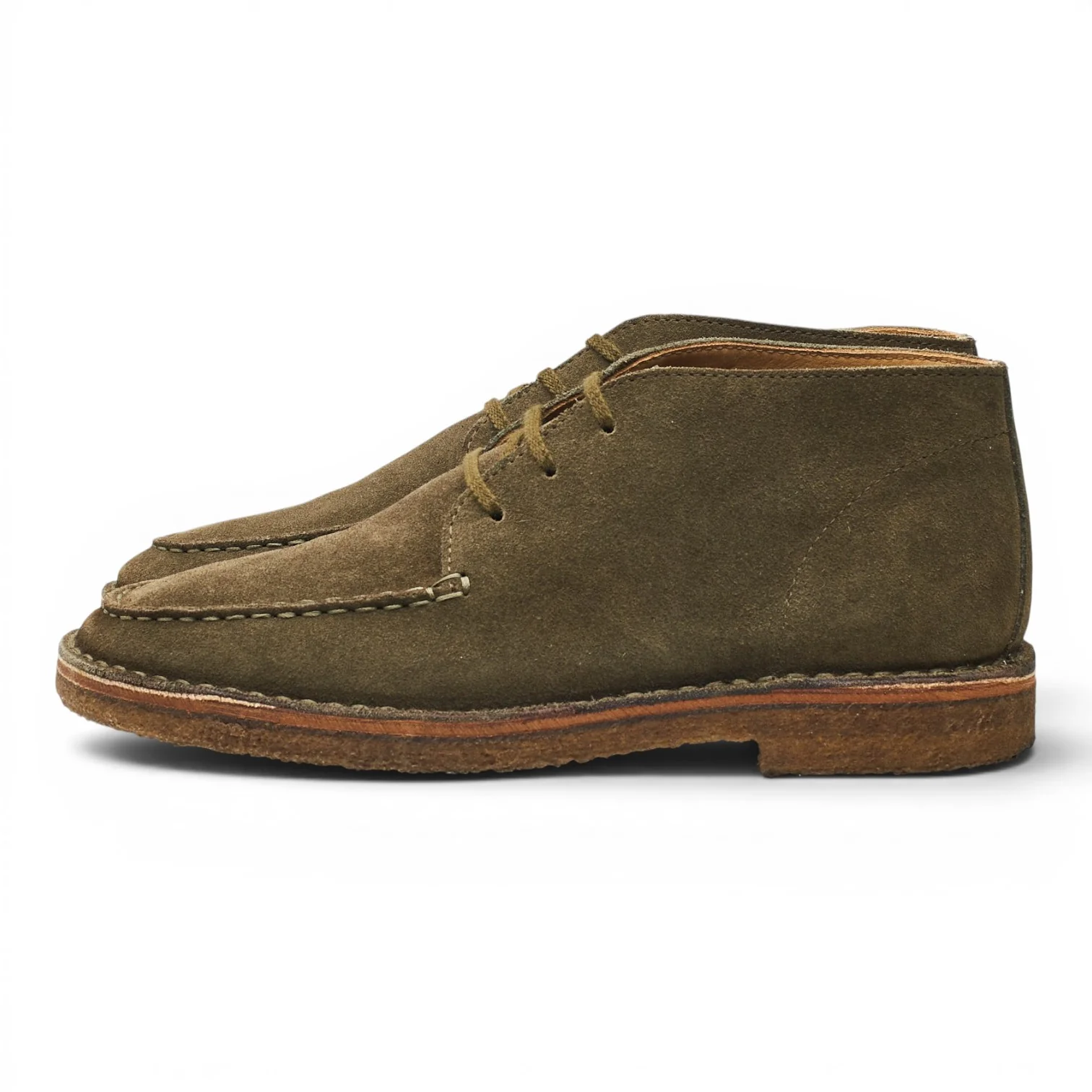 'Crosby' Green Suede Moc-Toe Chukka Boots UK 7.5 - Image 3