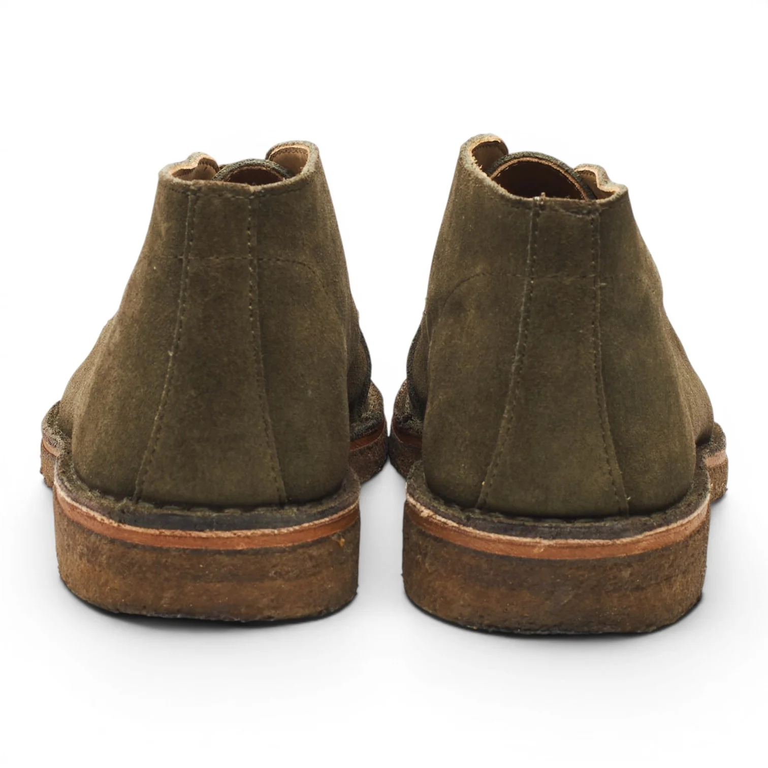 'Crosby' Green Suede Moc-Toe Chukka Boots UK 7.5 - Image 4