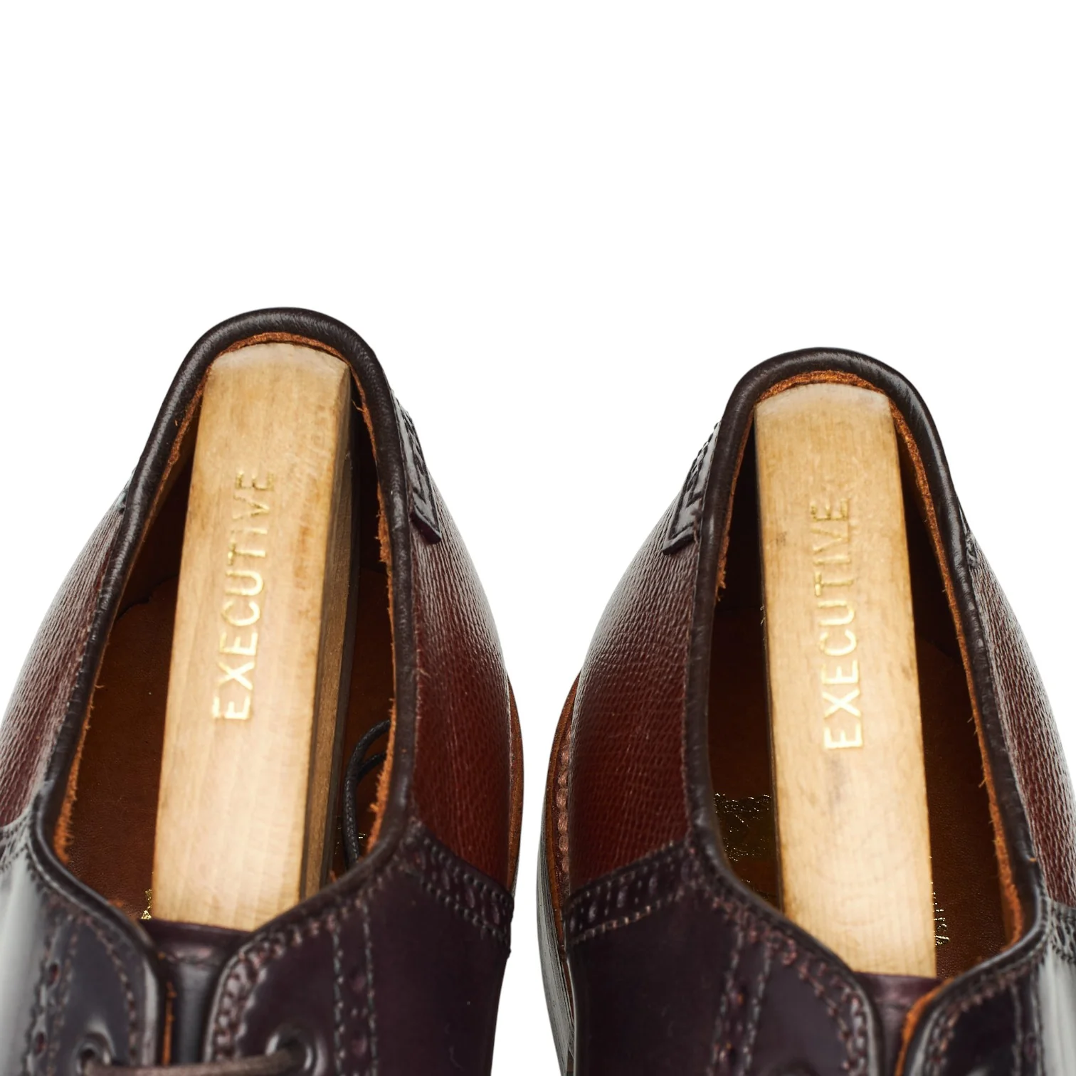 Nordstrom 'D3306' Burgundy Cordovan & Brown Grain Leather Saddle Oxford UK 7.5 US 8 D - Image 6