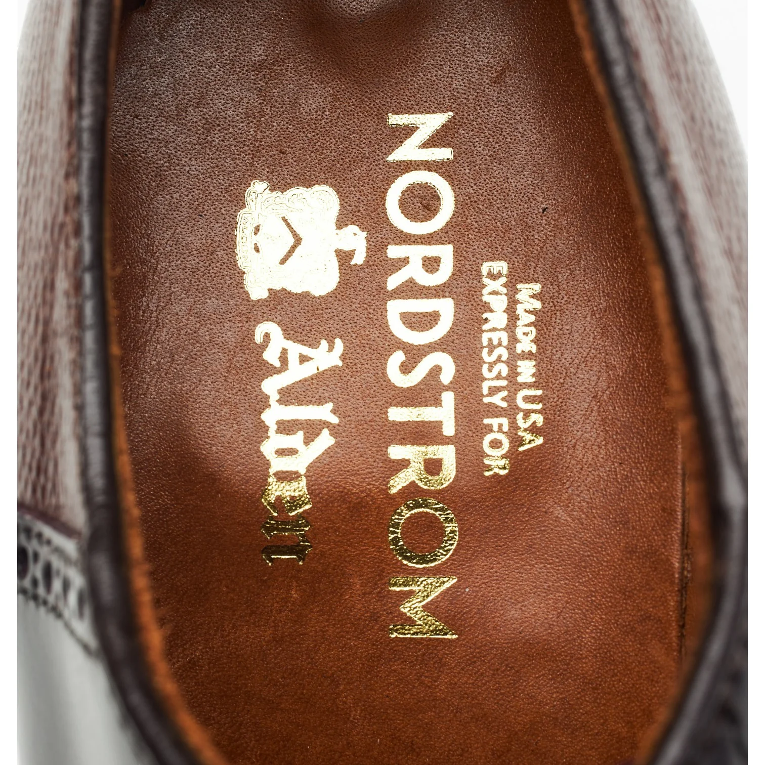 Nordstrom 'D3306' Burgundy Cordovan & Brown Grain Leather Saddle Oxford UK 7.5 US 8 D - Image 7