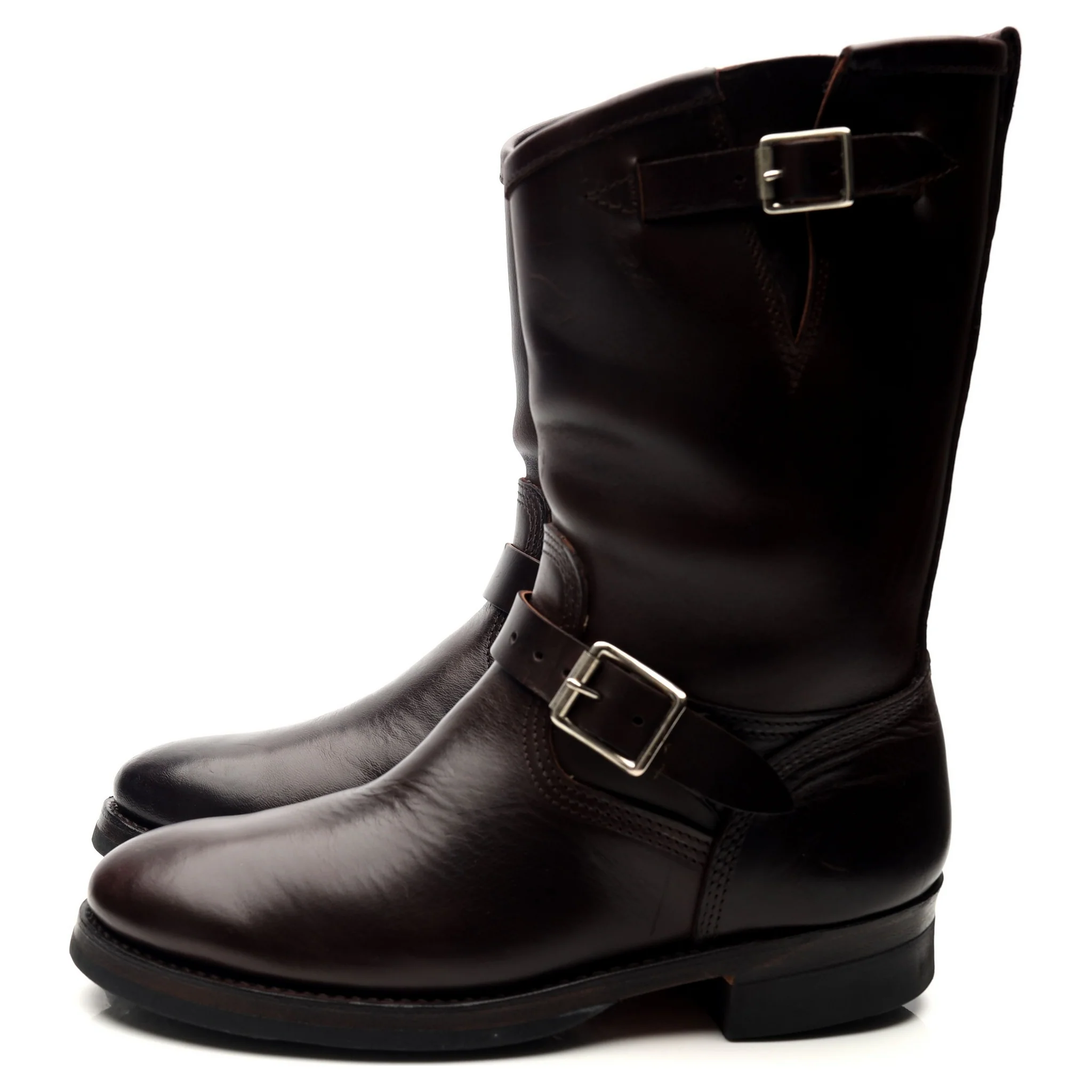 Dark Brown Leather Engineer Boots UK 7 US 7.5 - Image 2
