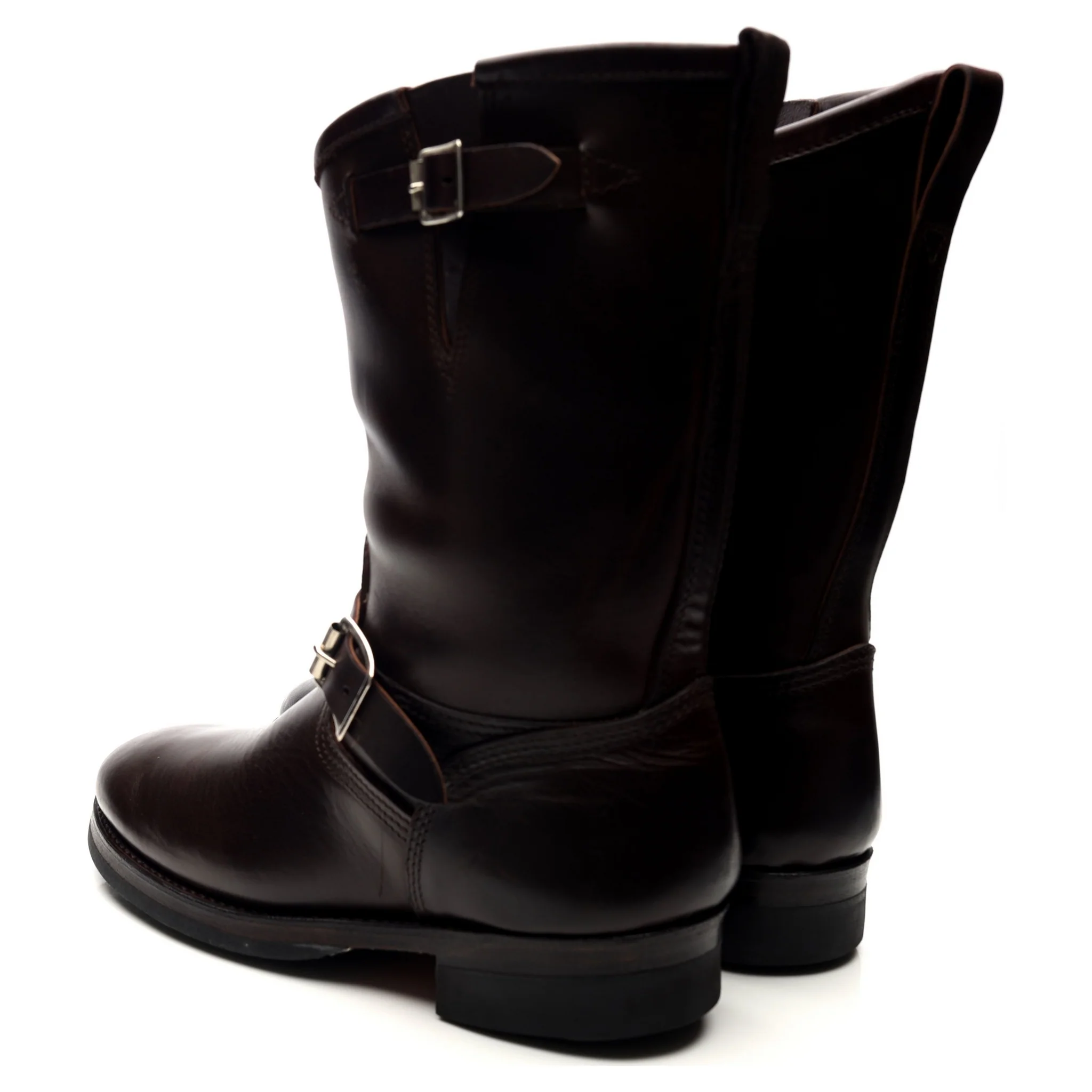 Dark Brown Leather Engineer Boots UK 7 US 7.5 - Image 3