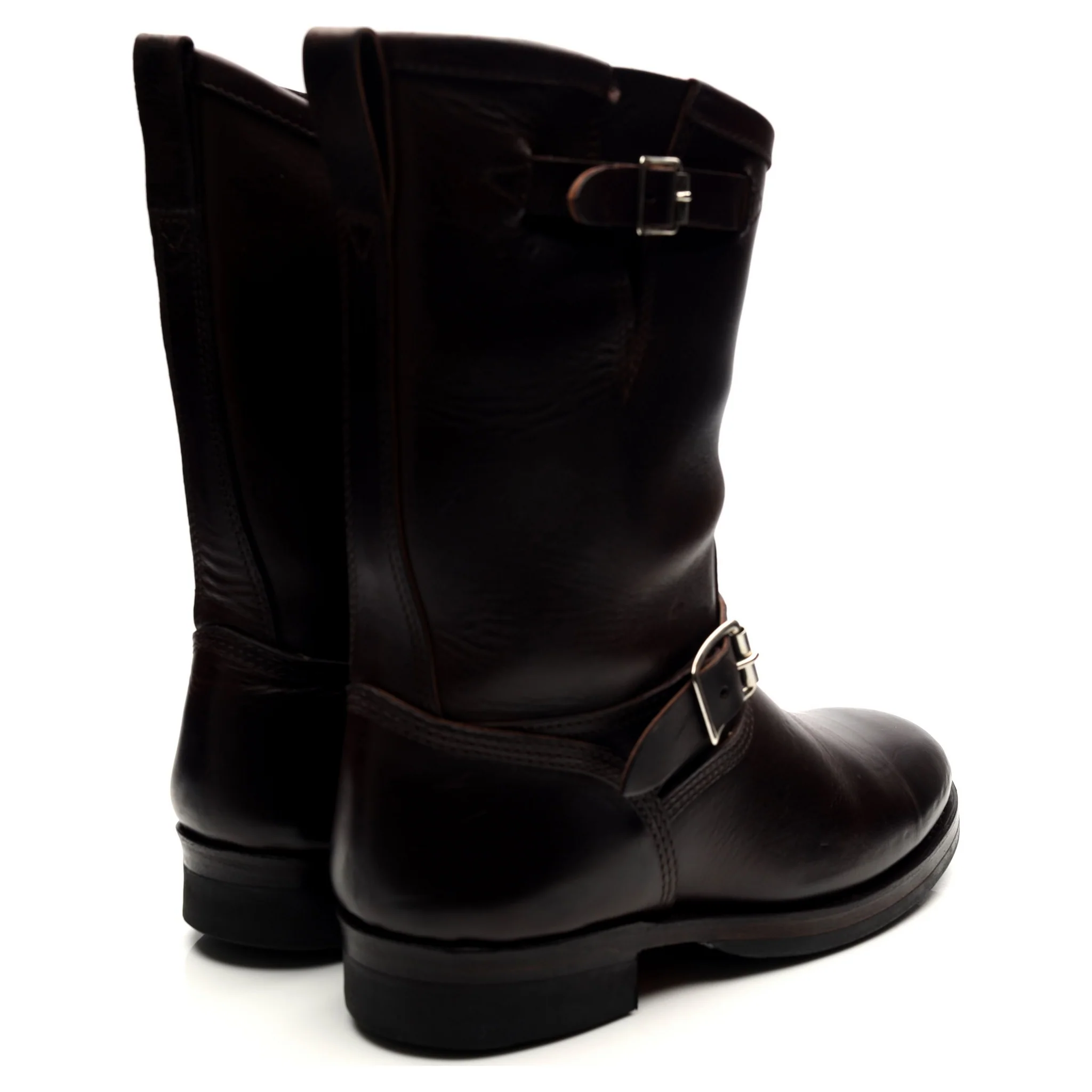 Dark Brown Leather Engineer Boots UK 7 US 7.5 - Image 5