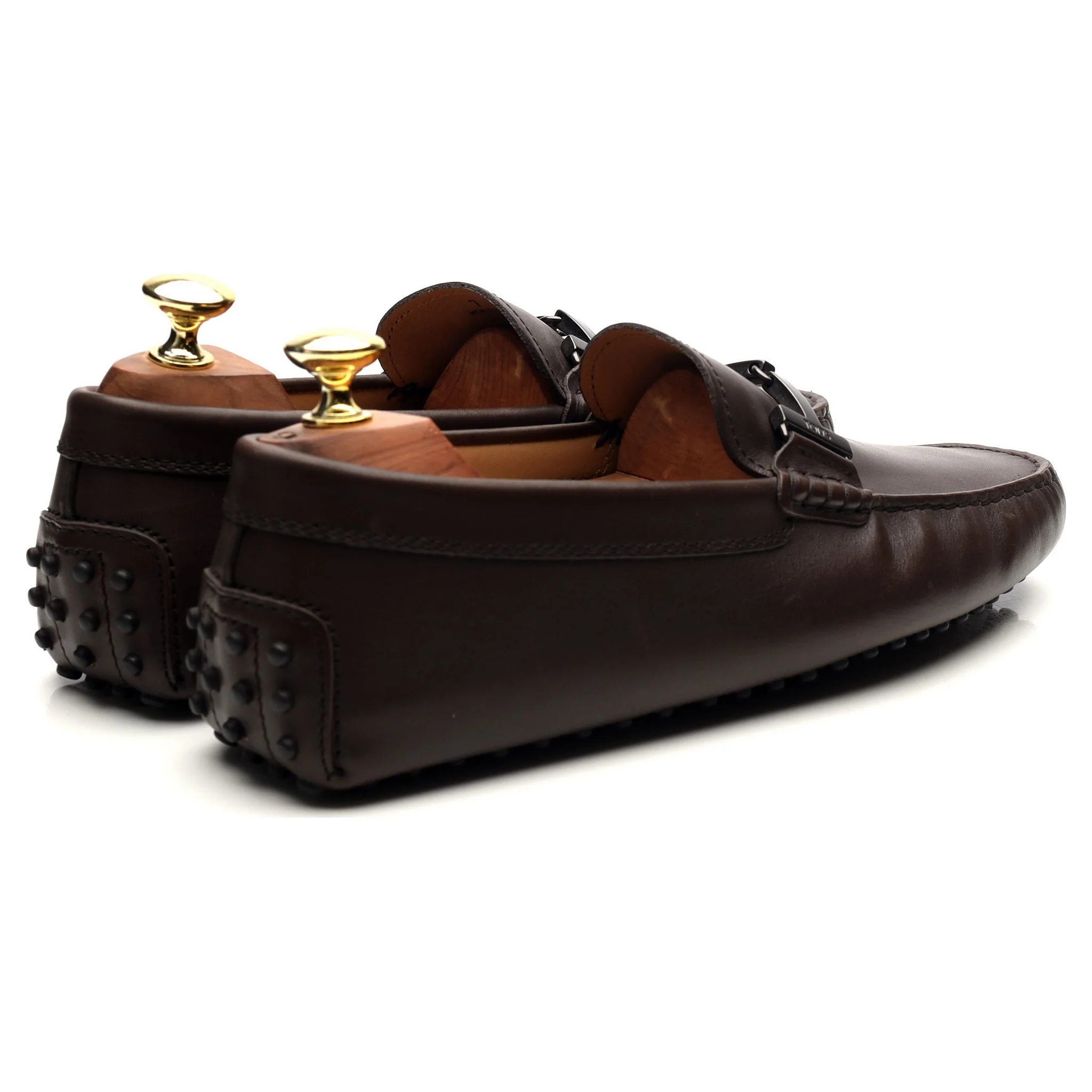 Gommino Dark Brown Leather Driving Shoes UK 7 - Image 5