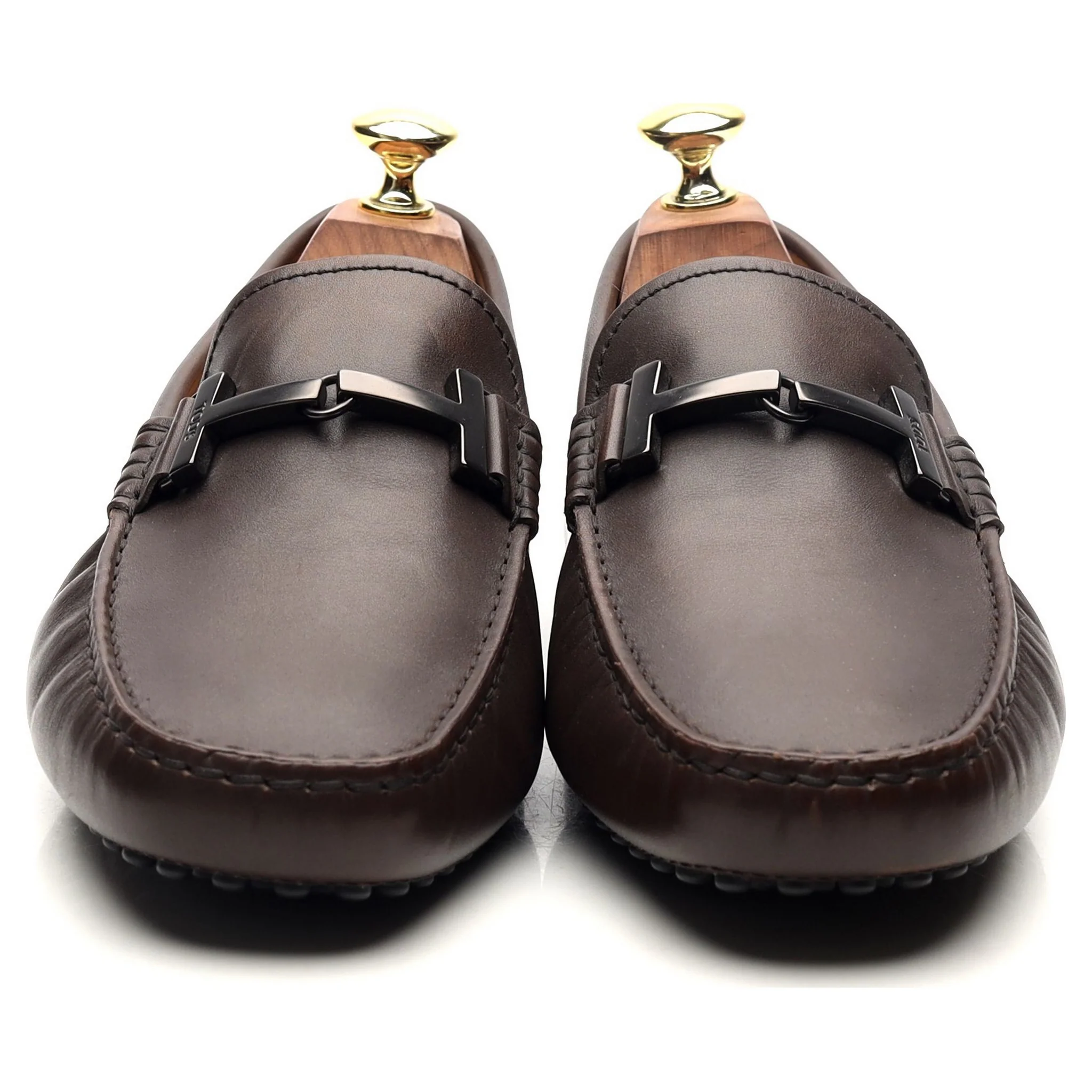 Gommino Dark Brown Leather Driving Shoes UK 7 - Image 8