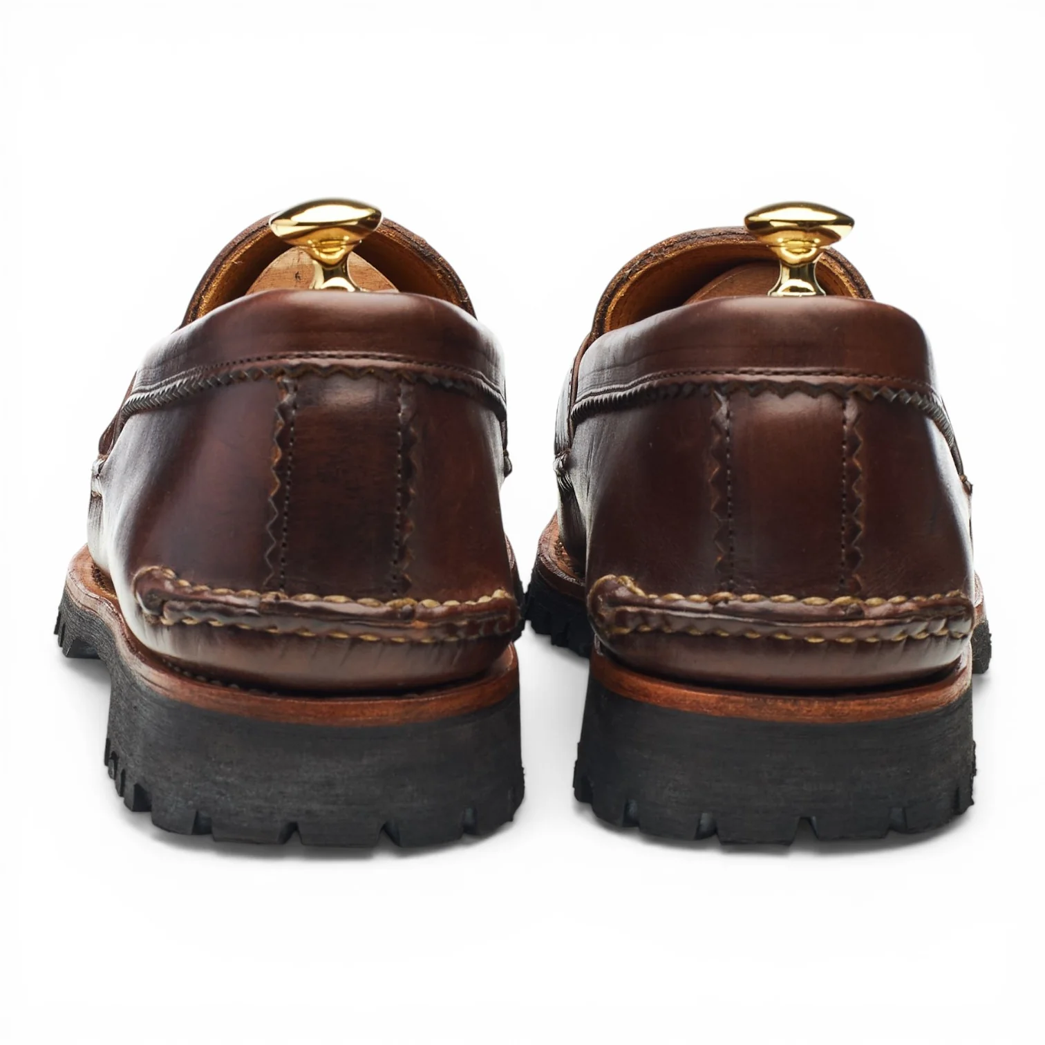 Dark Brown Leather Loafers UK 11 US 12 - Image 4