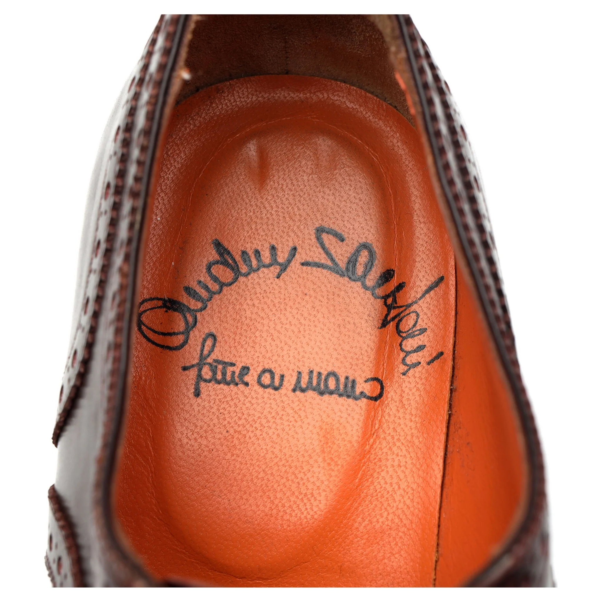 Dark Brown Leather Oxford Brogues UK 7 F - Image 12