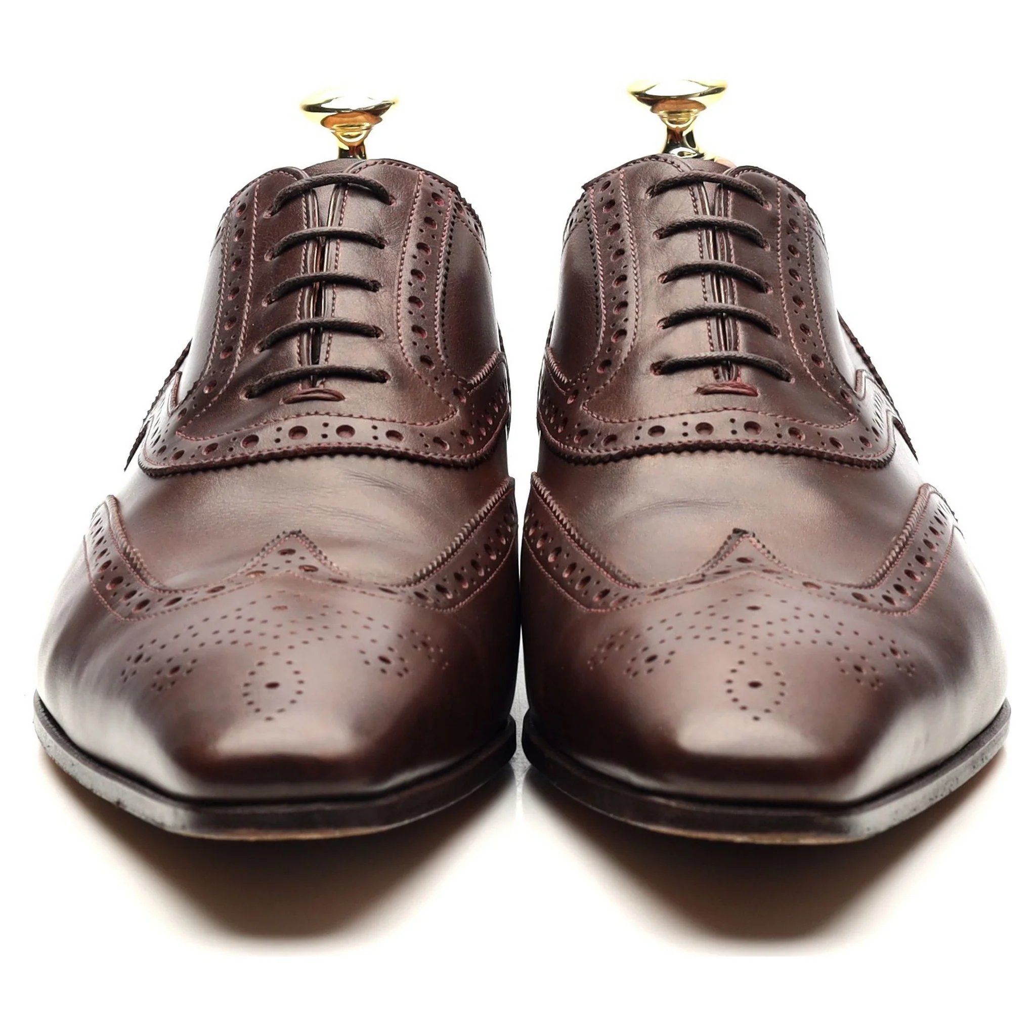 Dark Brown Leather Oxford Brogues UK 7 F - Image 8