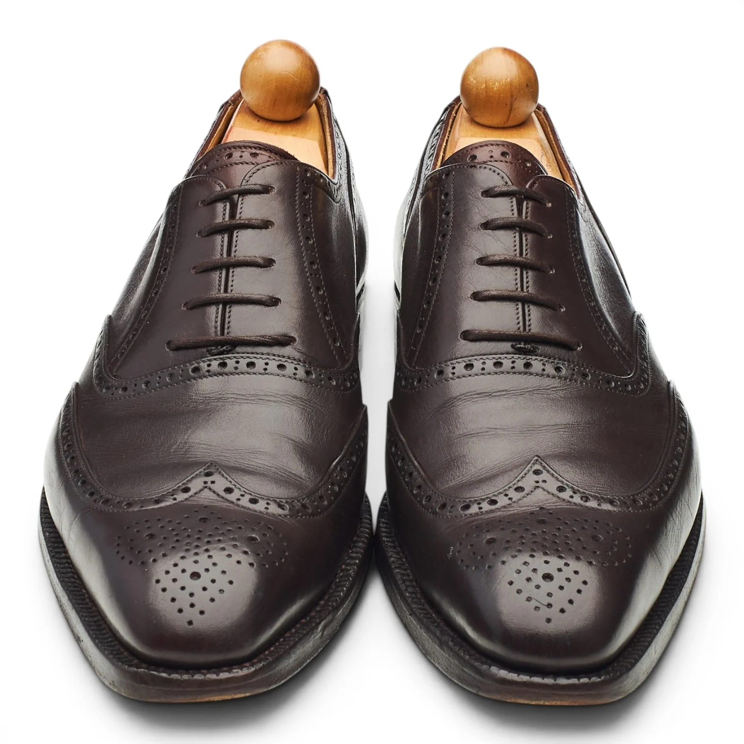 'Budapest' Dark Brown Leather Oxford Brogues UK 8.5 EU 42.5 - Image 2