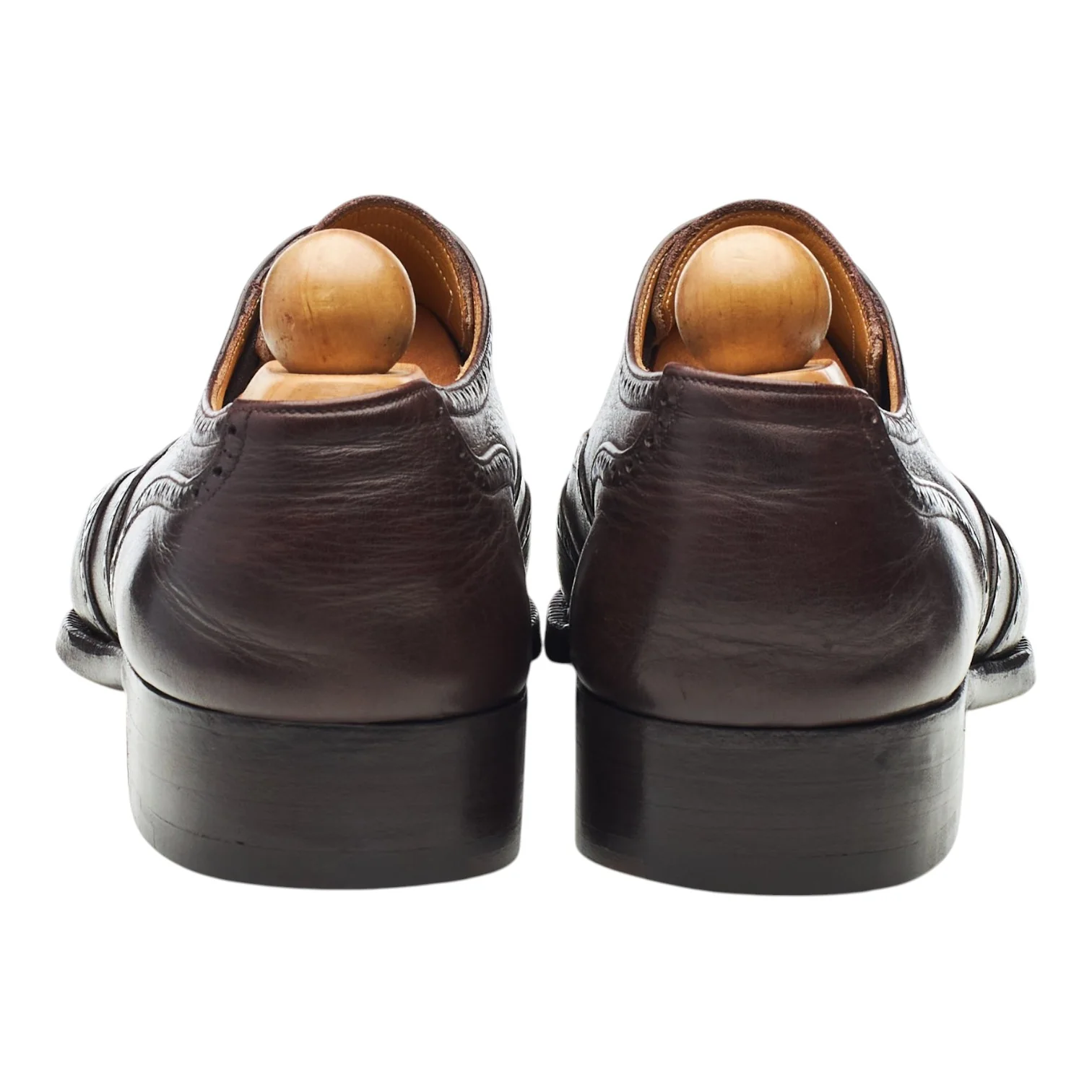 'Budapest' Dark Brown Leather Oxford Brogues UK 8.5 EU 42.5 - Image 4