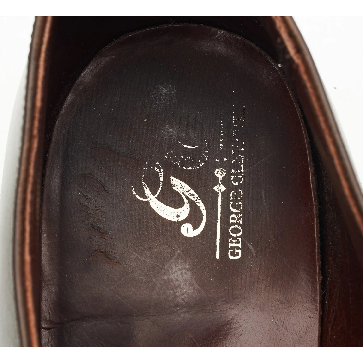 'Harry' Dark Brown Leather Oxford UK 10 E - Image 6
