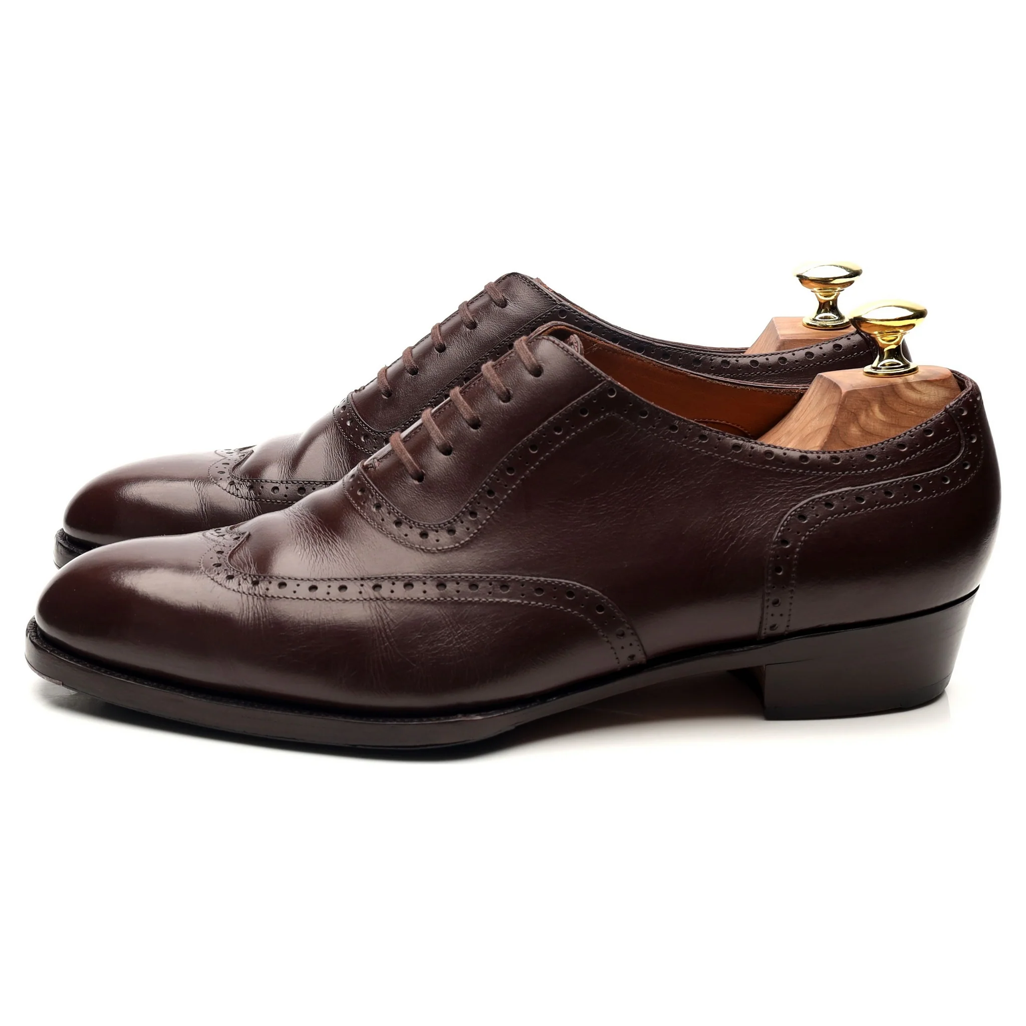 Oct. Tenth Dark Brown Leather Oxford Brogues UK 7.5 - Image 2