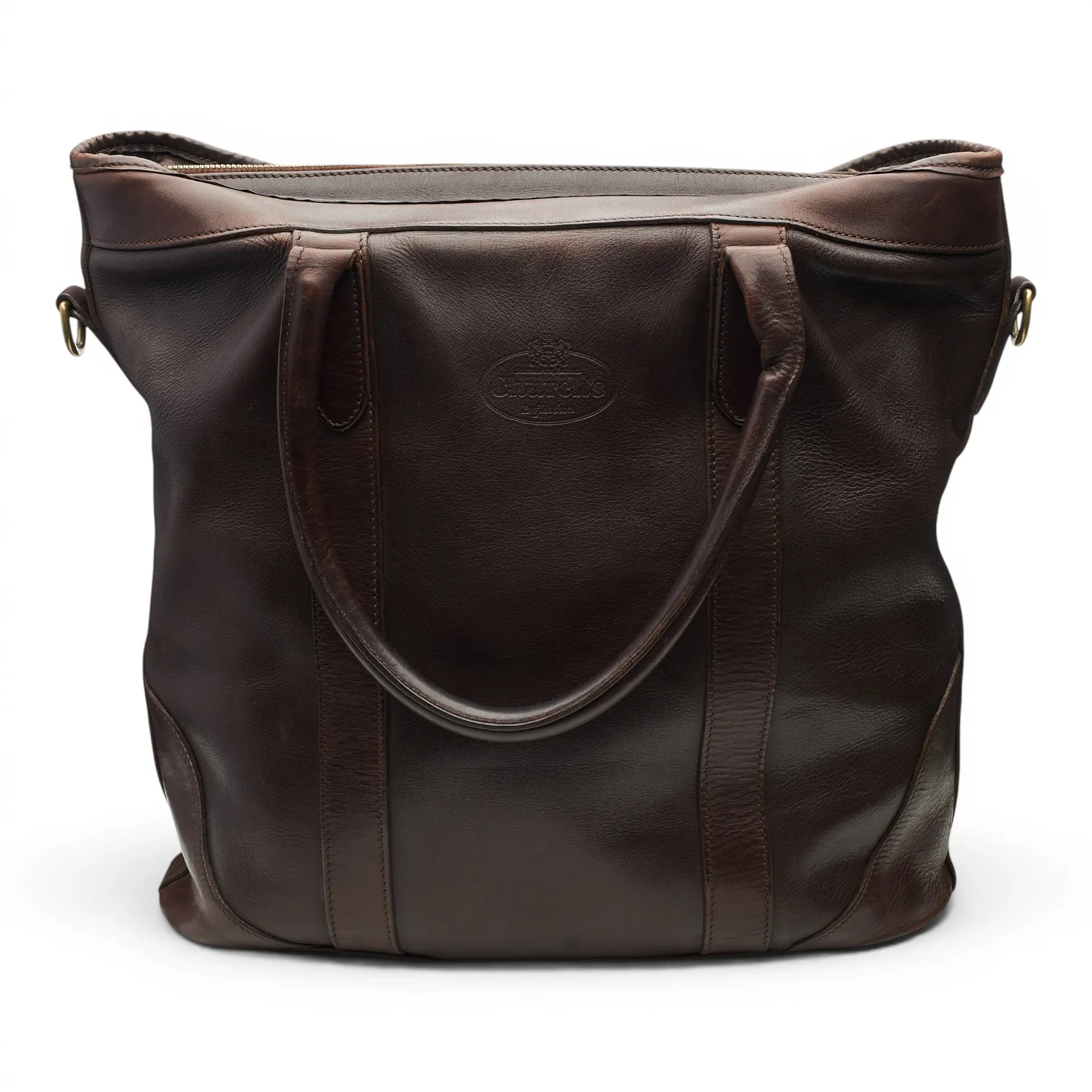 Dark Brown Leather Tote Bag