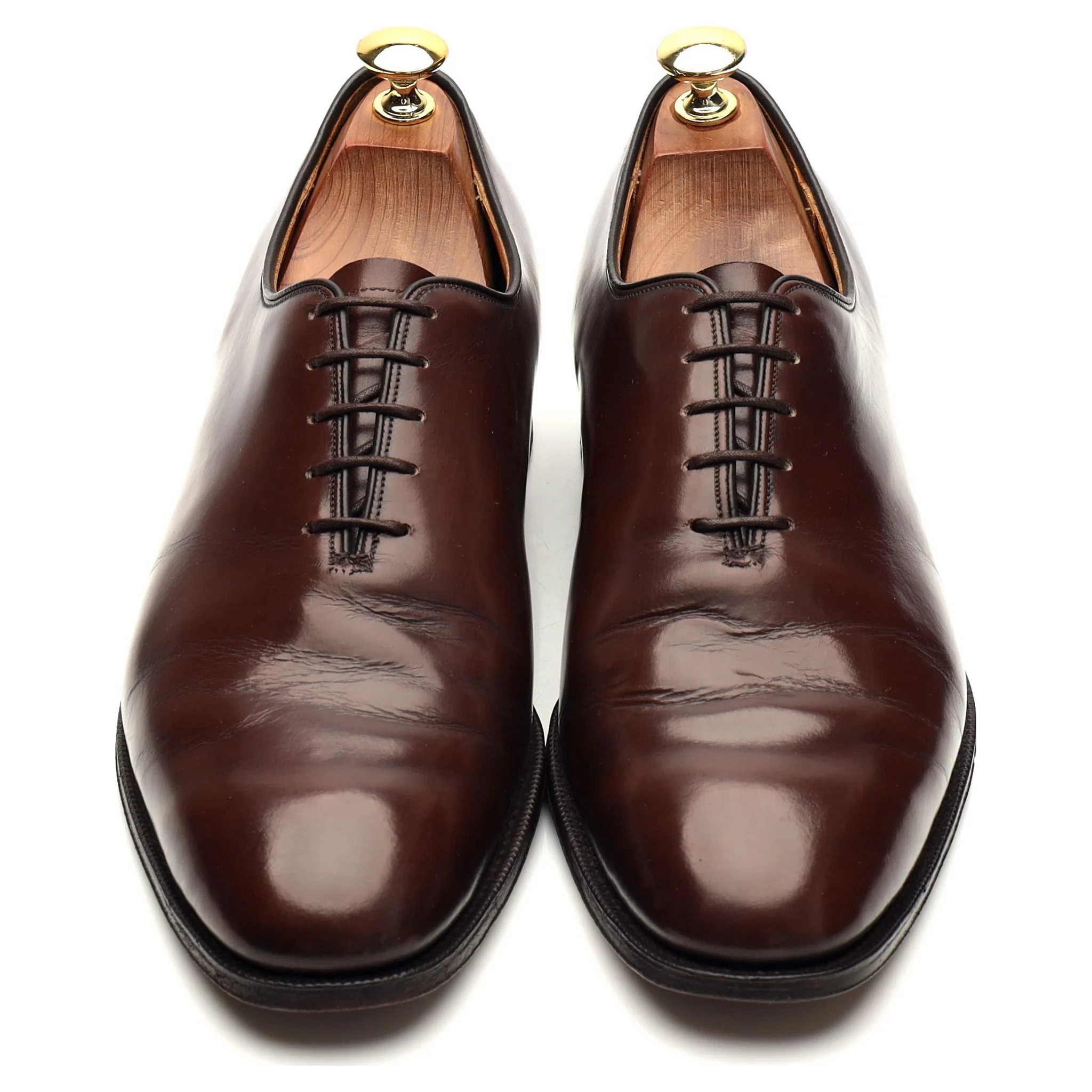 Church's Dark Brown Leather Wholecut Oxford UK 9.5 D - Image 2