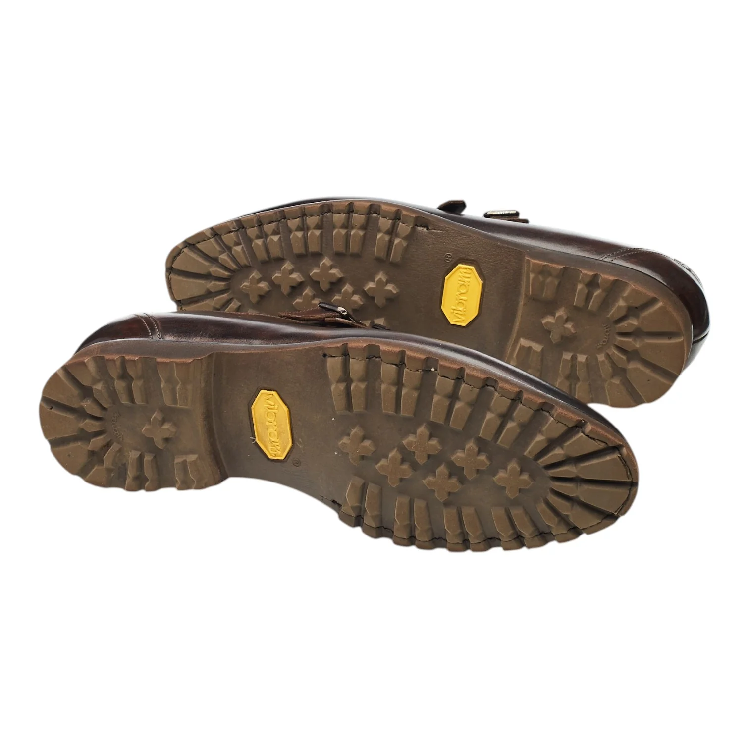 Dark Brown Museum Leather Double Monk Strap UK 8.5 EU 42.5 - Image 5