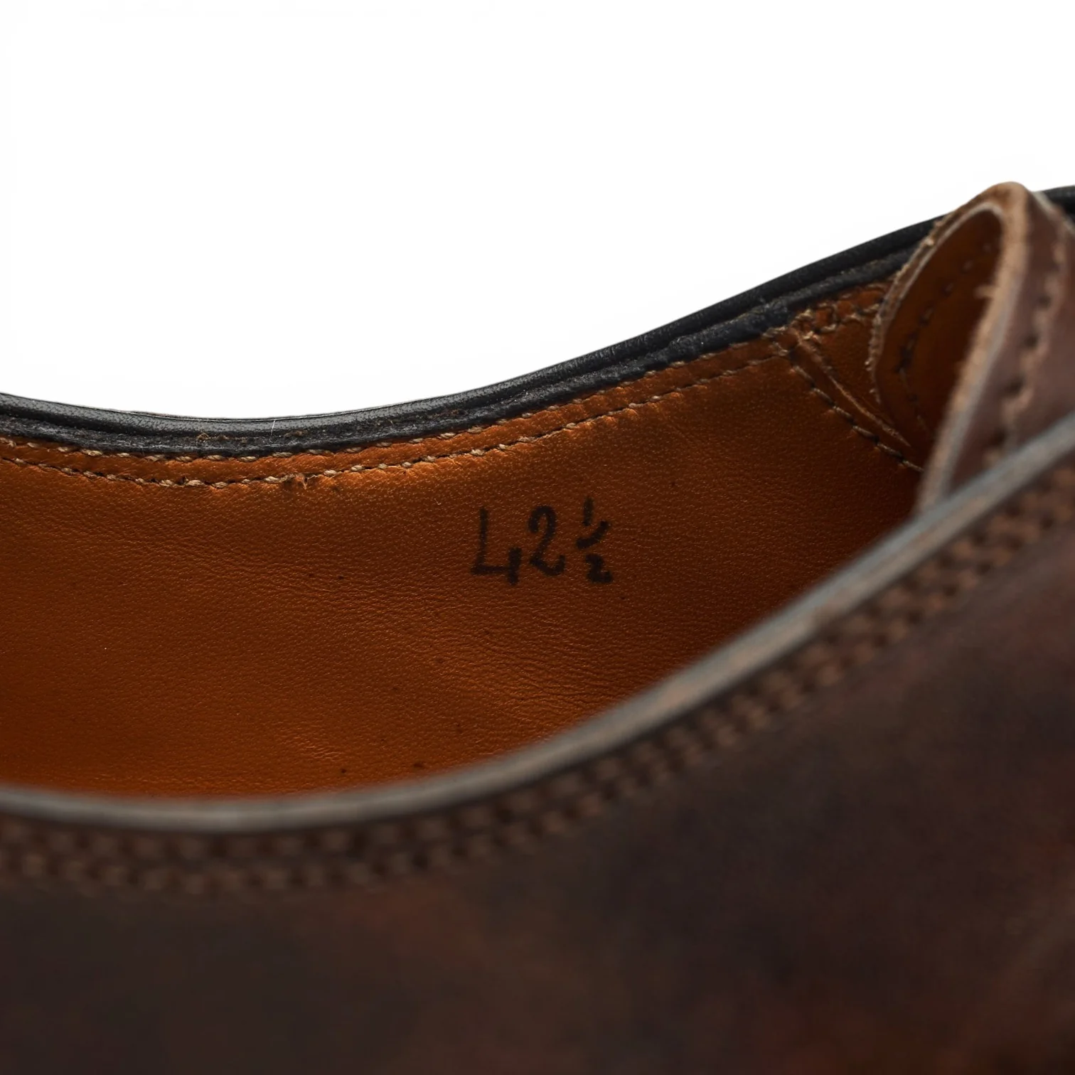 Dark Brown Museum Leather Double Monk Strap UK 8.5 EU 42.5 - Image 7