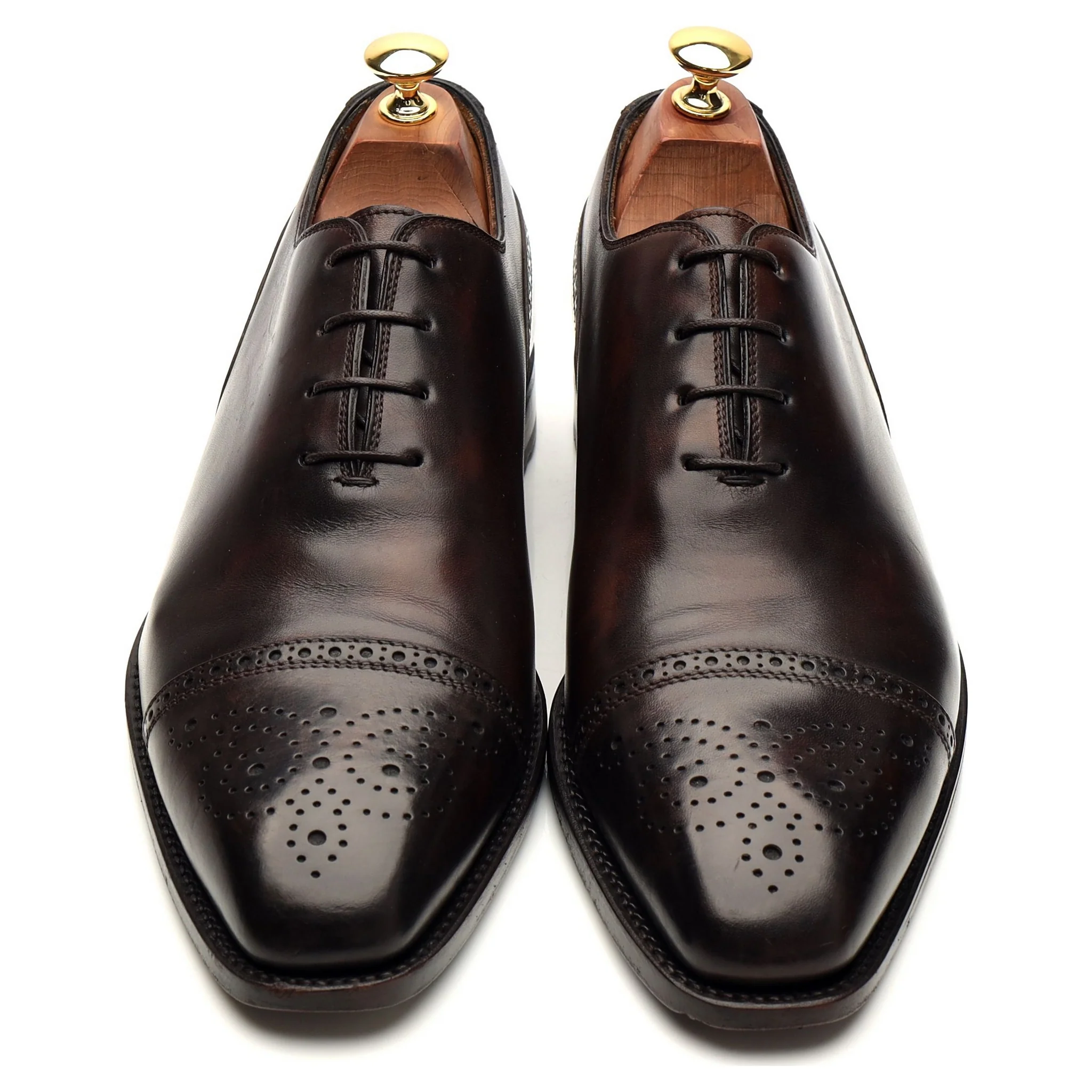 'Del Corso' Dark Brown Museum Leather Oxford UK 9.5 - Image 2