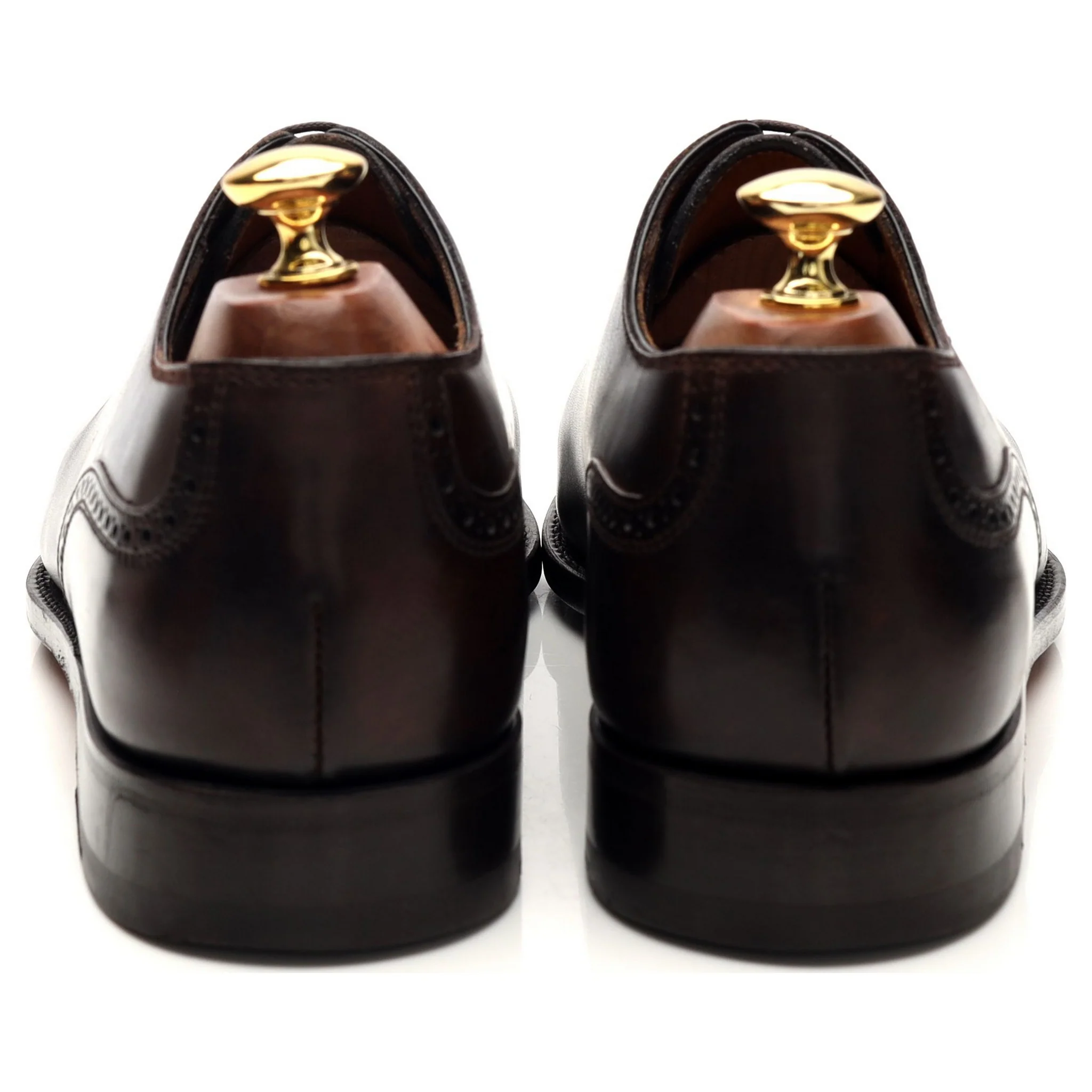 'Del Corso' Dark Brown Museum Leather Oxford UK 9.5 - Image 4