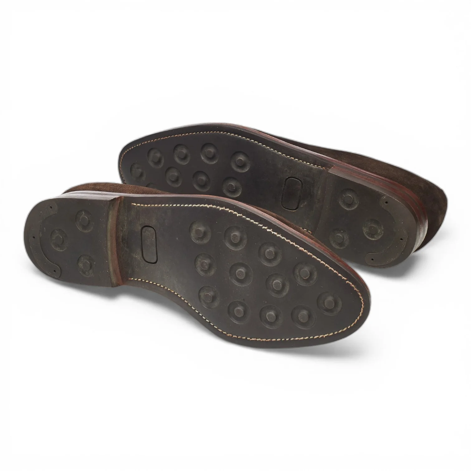 Dark Brown Suede Apron Split Toe Derby UK 8.5 - Image 5
