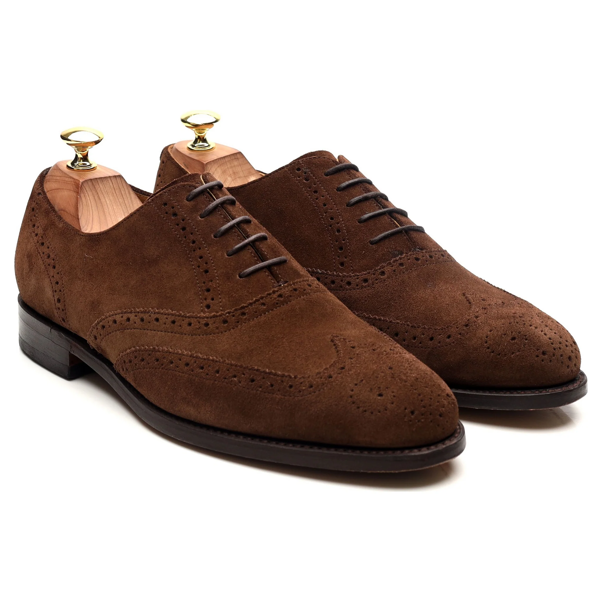 'Albert' Brown Suede Brogues Oxford UK 8 G - Image 7