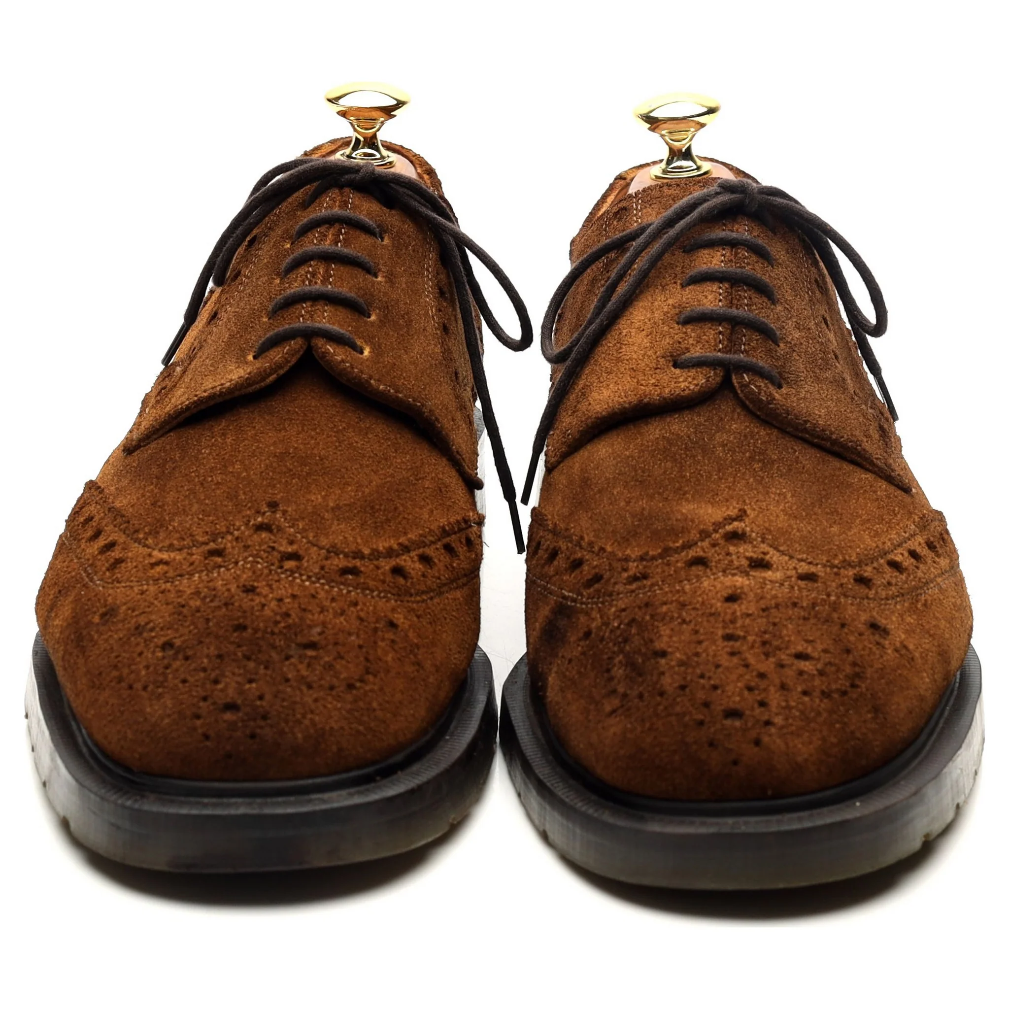 Snuff Brown Suede Derby Brogues UK 8 - Image 8