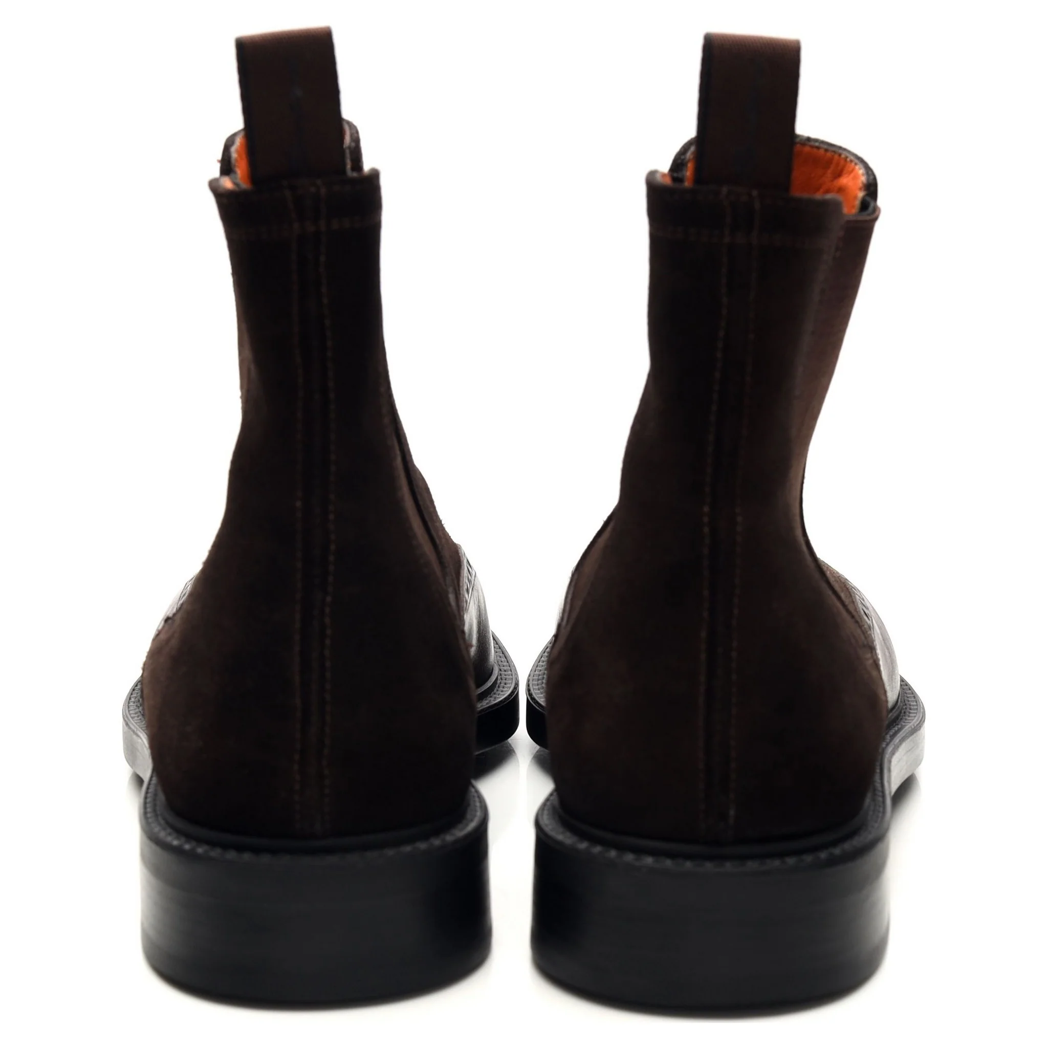 Dark Brown Suede / Leather Chelsea Boots UK 7 - Image 4