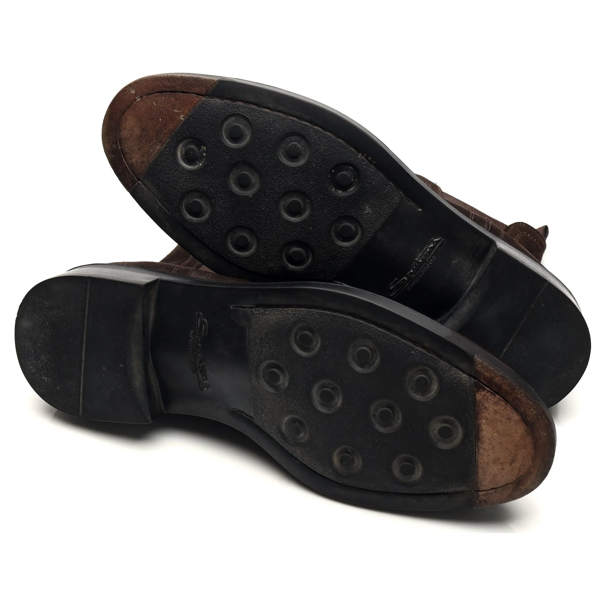 Dark Brown Suede / Leather Chelsea Boots UK 7 - Image 5