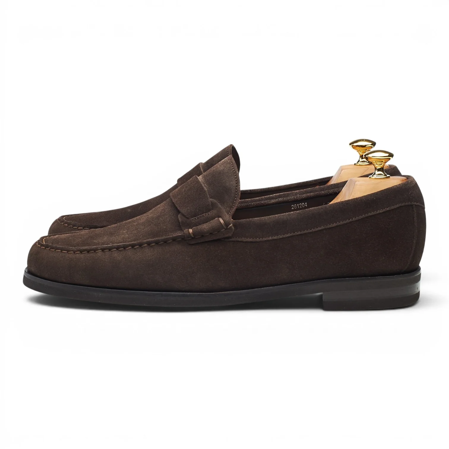 Dark Brown Suede Loafers UK 11 EU 45 - Image 3