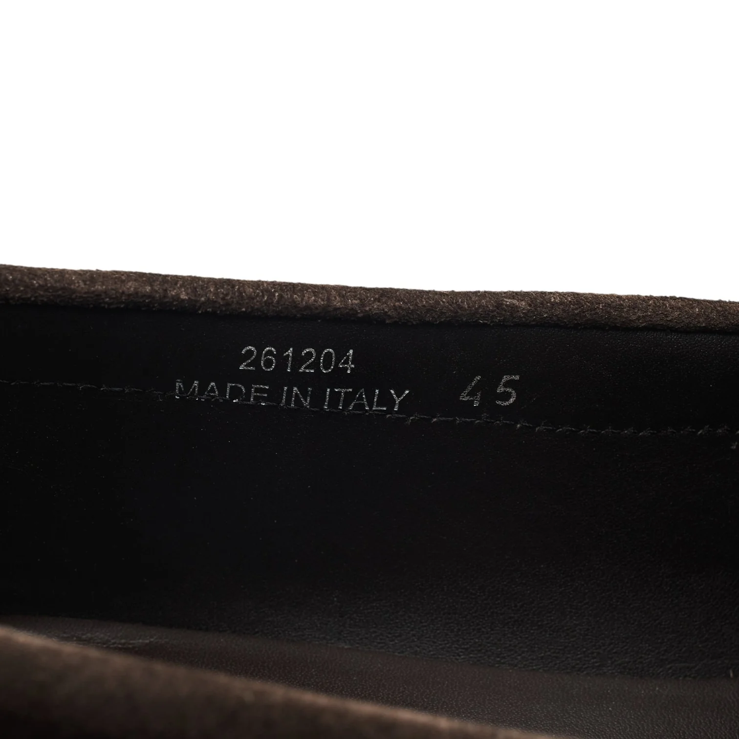 Dark Brown Suede Loafers UK 11 EU 45 - Image 7