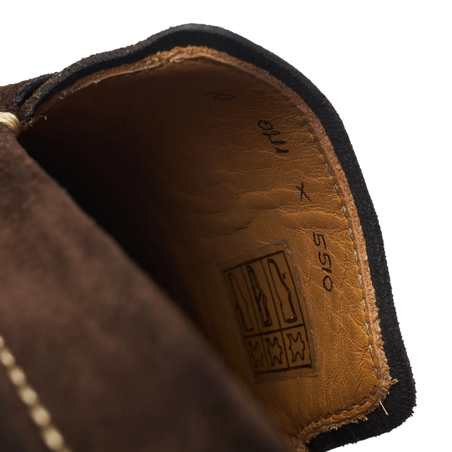 Dark Brown Suede Loafers UK 10 - Image 7