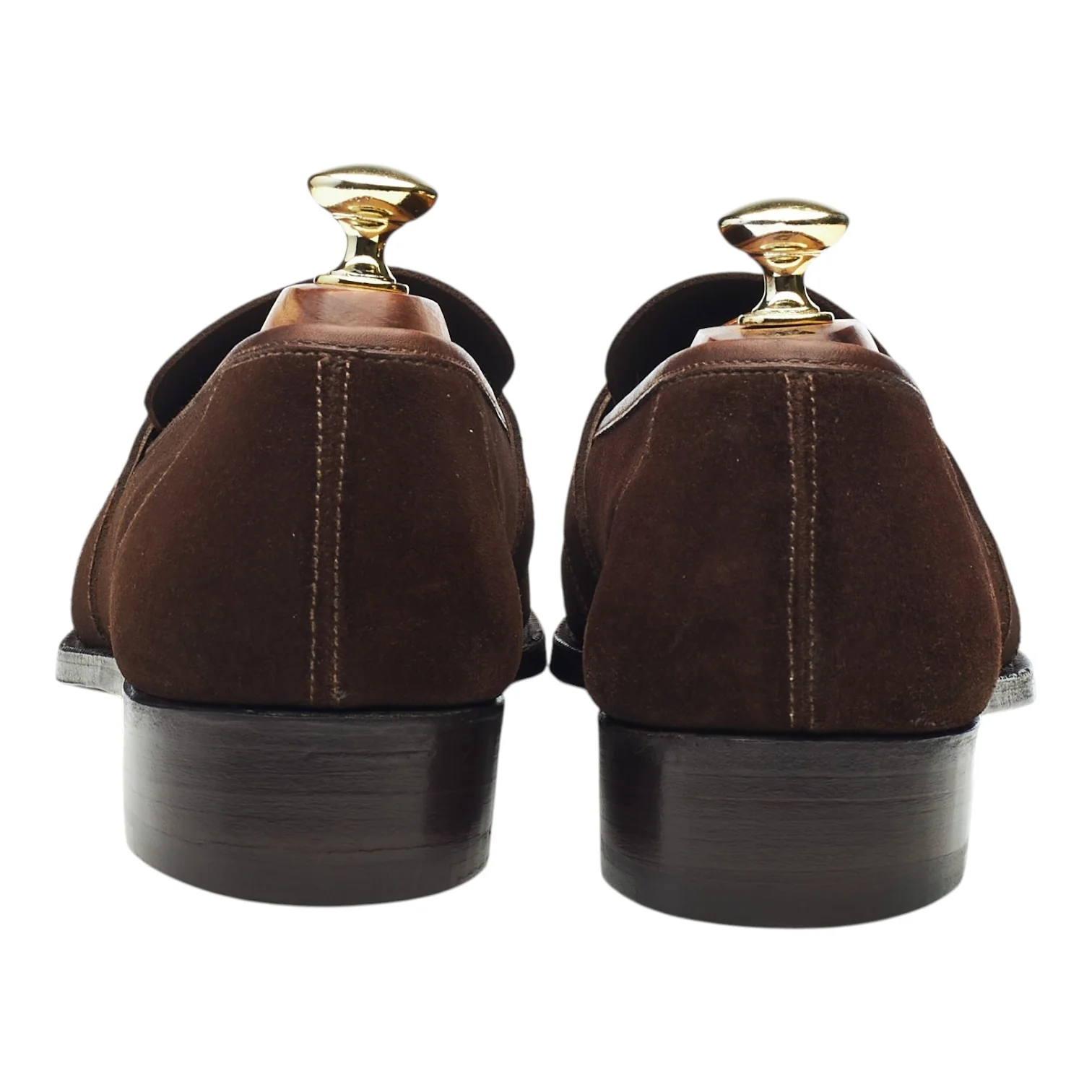 Dark Brown Suede Loafers UK 7.5 E - Image 4