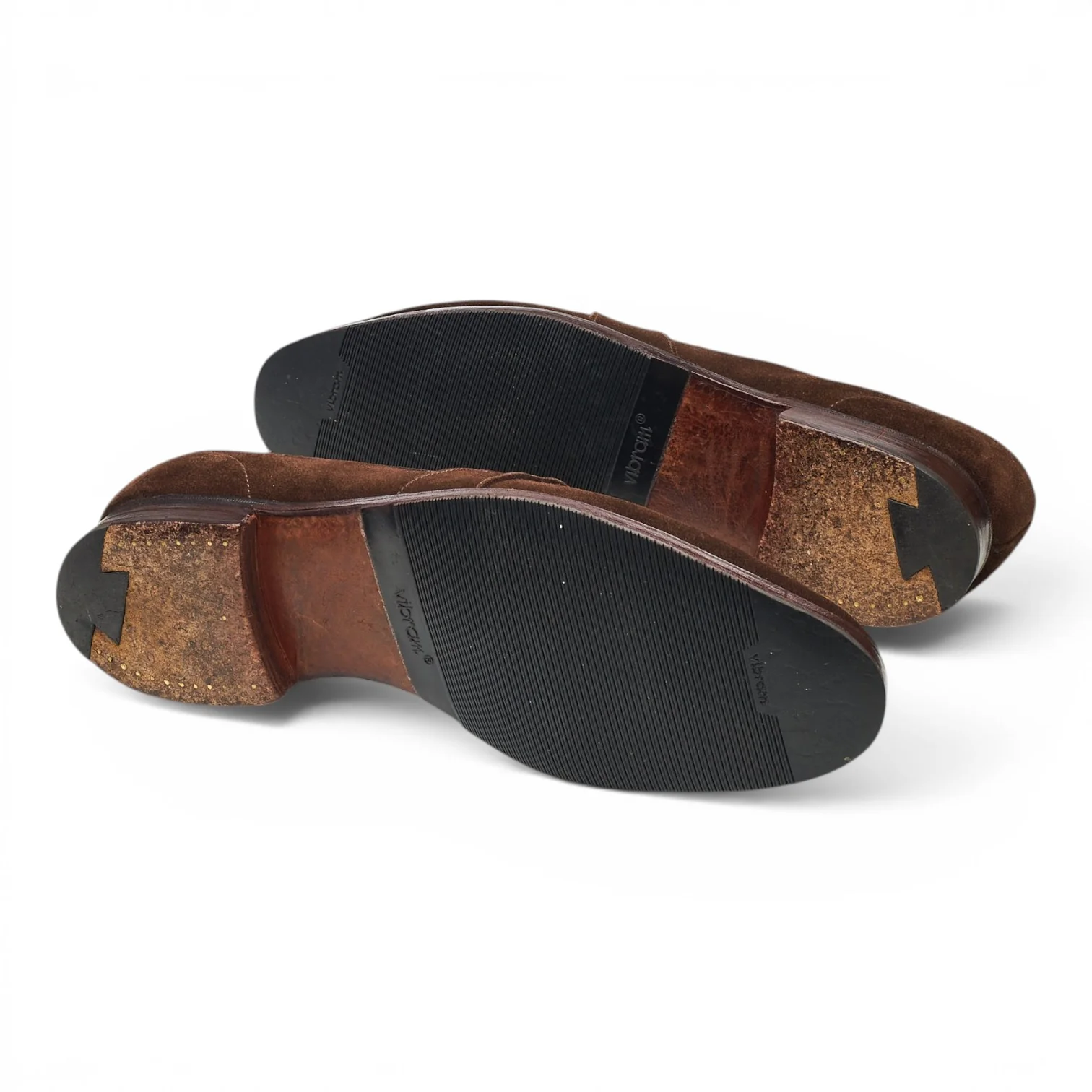 Dark Brown Suede Loafers UK 8.5 E - Image 5