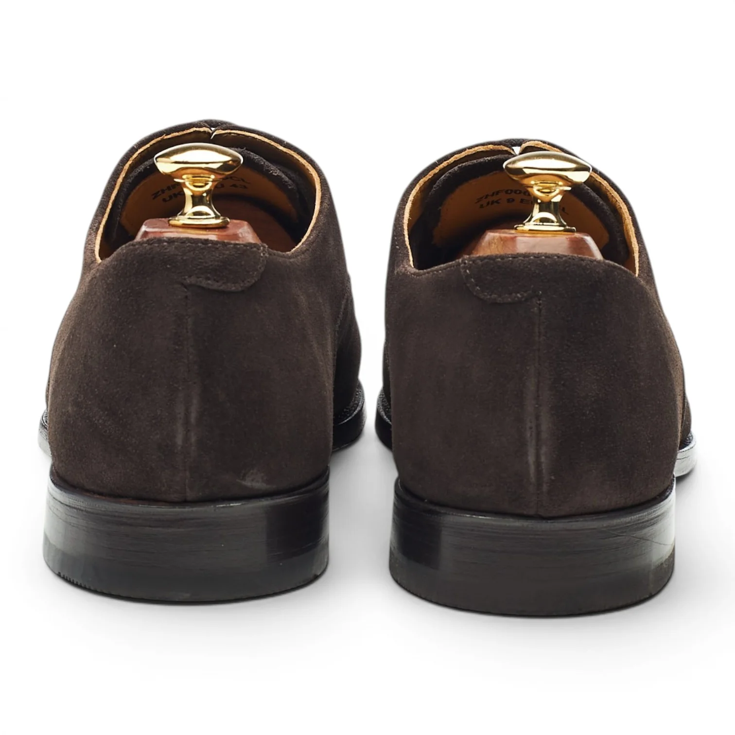 Dark Brown Suede Oxford Brogues UK 9 F - Image 4