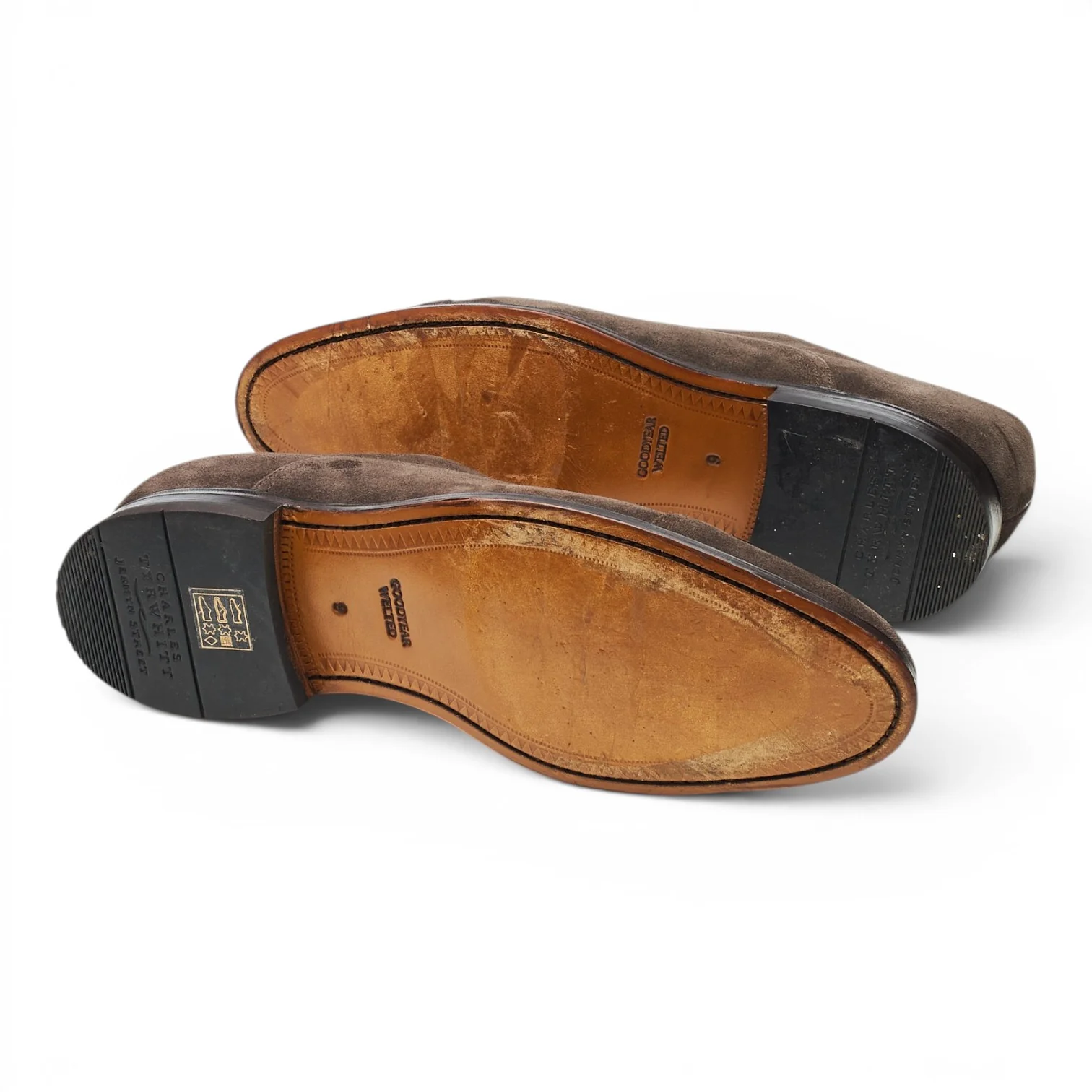 Dark Brown Suede Oxford Brogues UK 9 F - Image 5