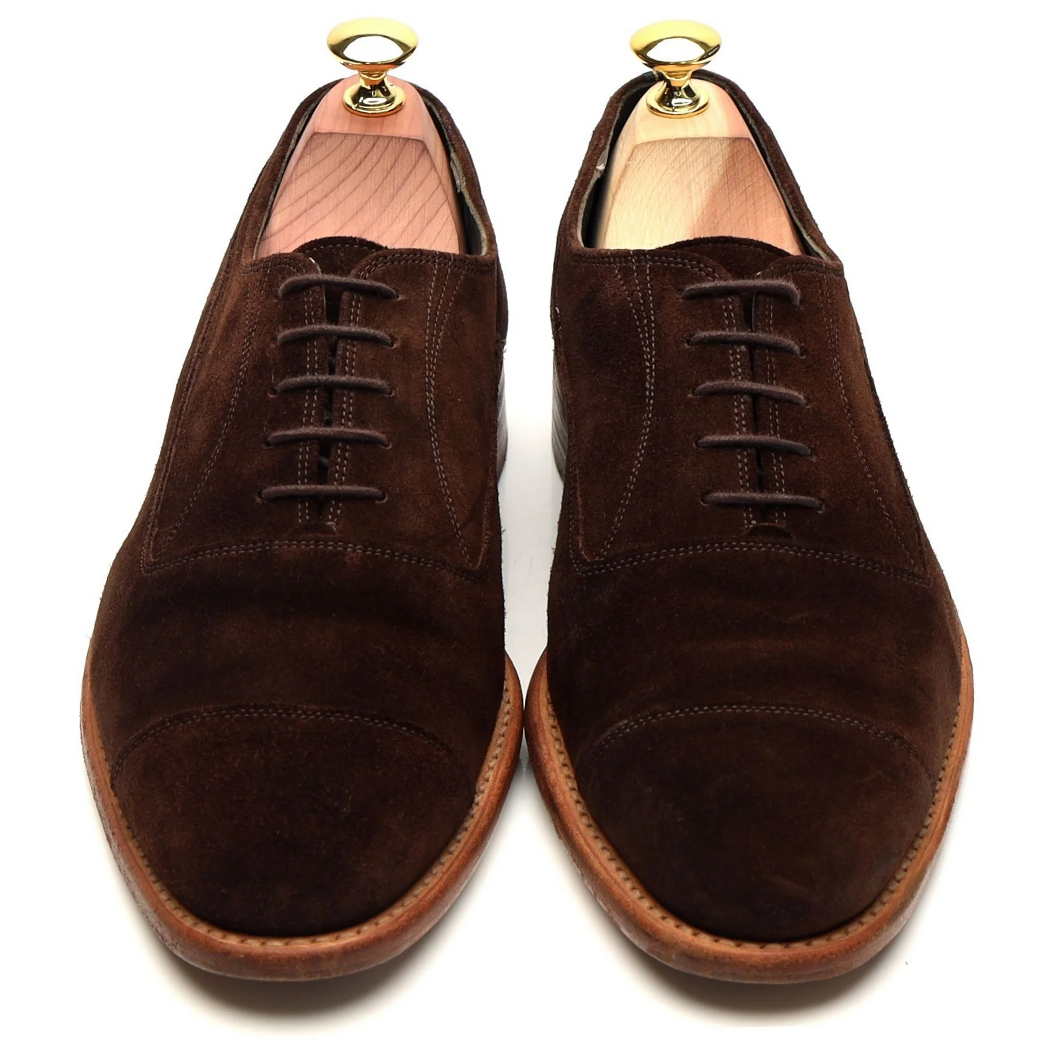 Dark Brown Suede Oxford UK 7 F - Image 2