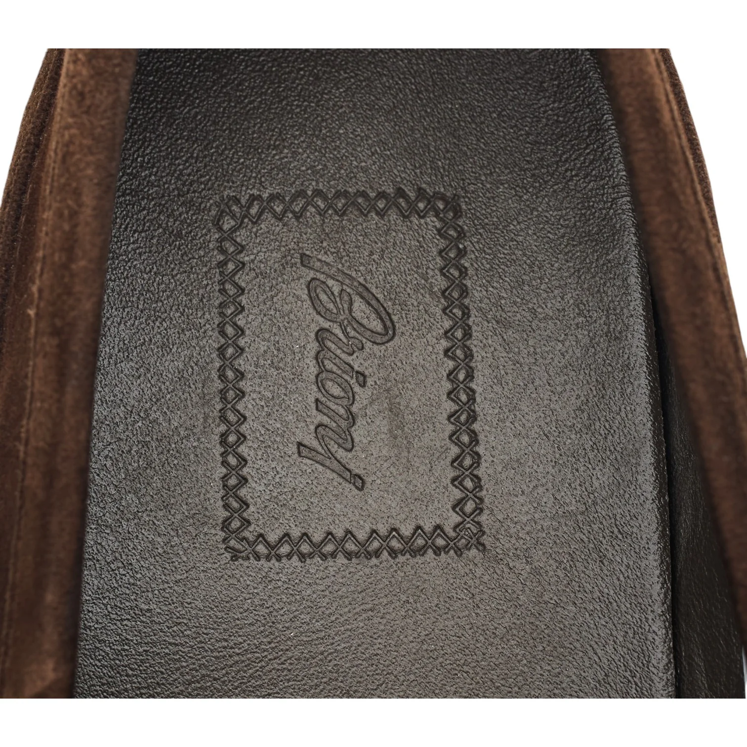 Dark Brown Suede Penny Loafers UK 8 - Image 6
