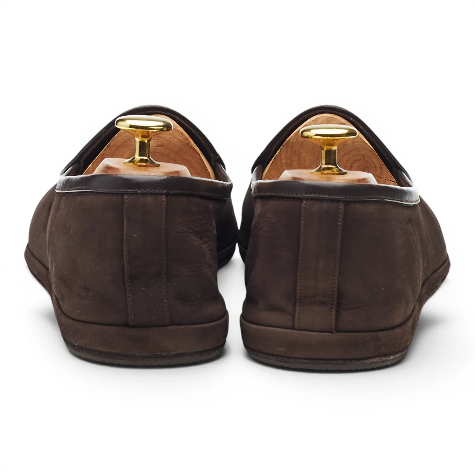 'Sagan Classic' Dark Brown Suede Slip On Loafers UK 8 / UK 8.5 - Image 4